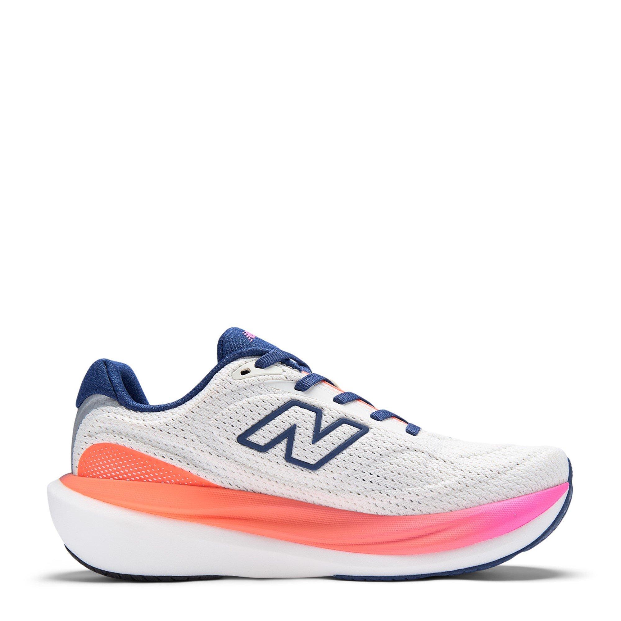 Blanco/Morado - New Balance - 1080v15 Road Running Shoes Womens - 3