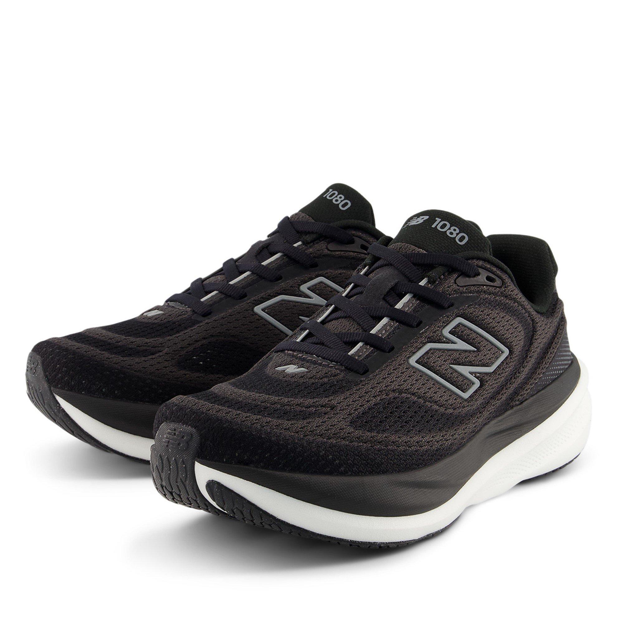 Black/White - New Balance - Womens New Balance 1080 v15 Road Running Shoes - 2