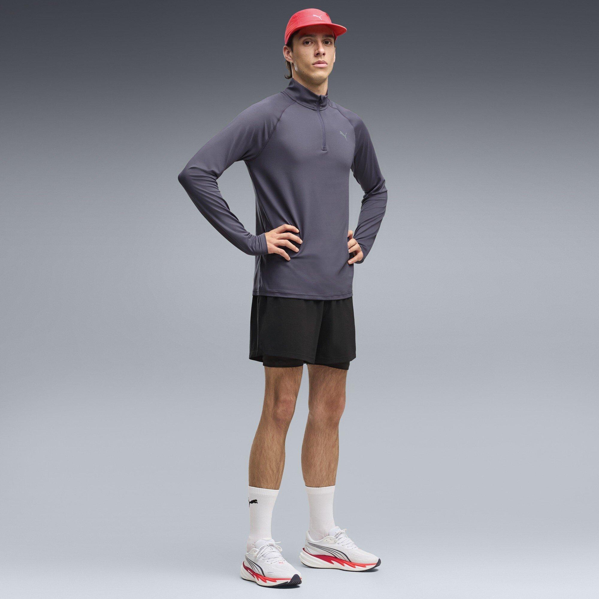 White/Ultra Red - Puma - Men's Velocity Nitro 5 Road Running Shoes - 7