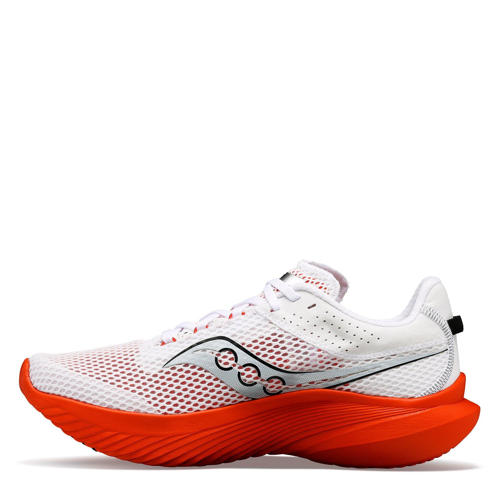 White/Infrared - Saucony - Kinvara 14 Mens Running Shoes - 2