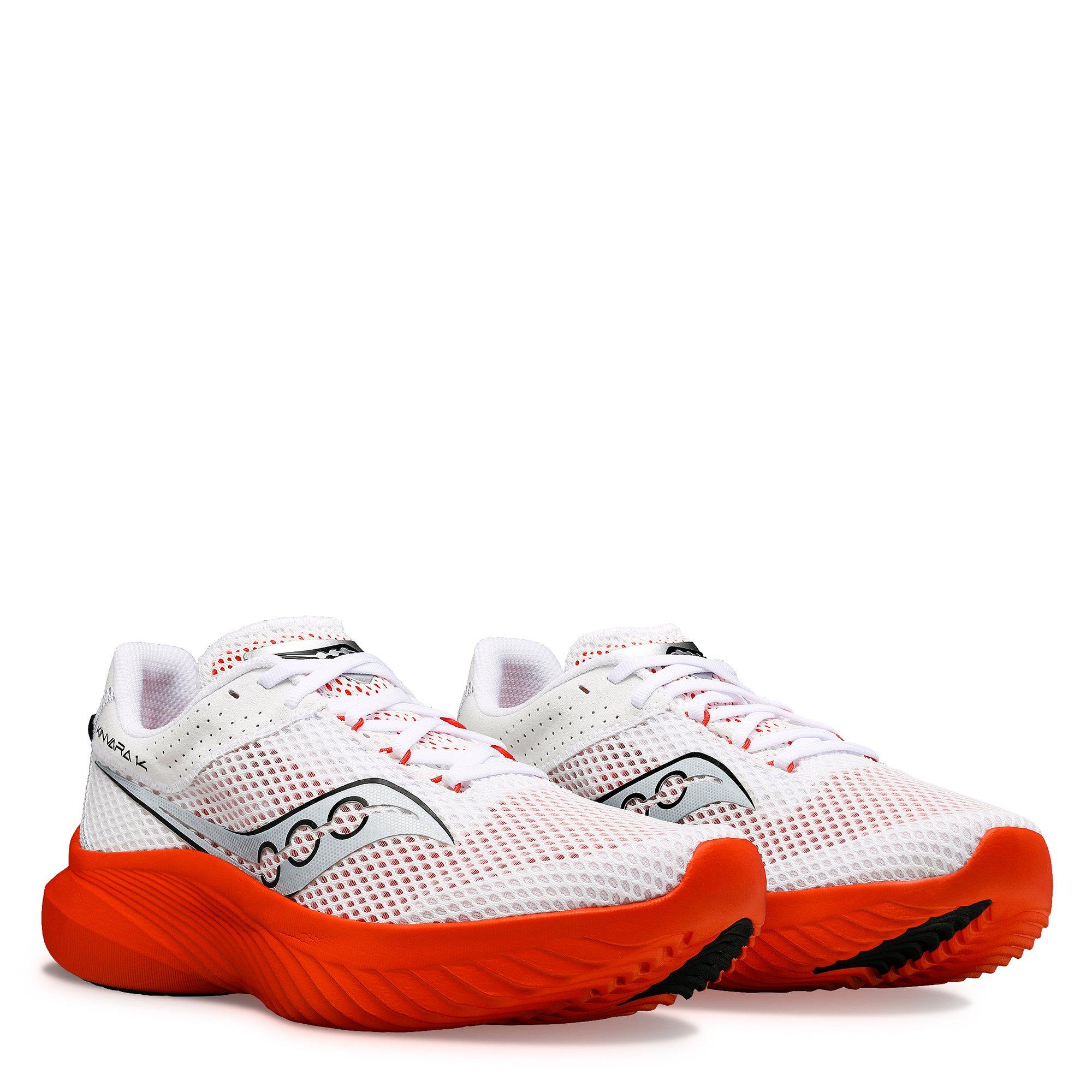 White/Infrared - Saucony - Kinvara 14 Mens Running Shoes - 5