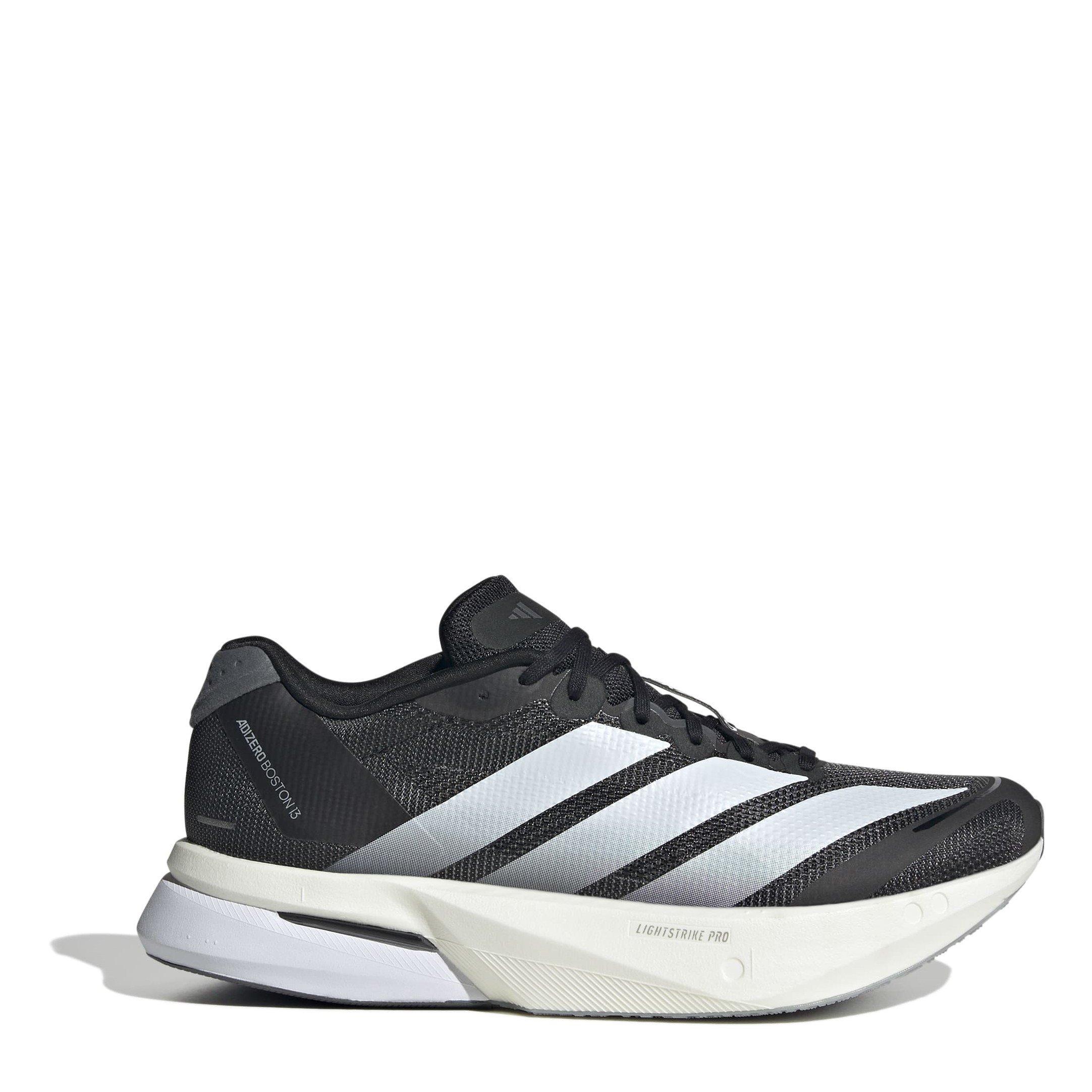 Adidas Women's Adizero Boston 13 Road Running Shoes - Black/White - 6 (39.3)