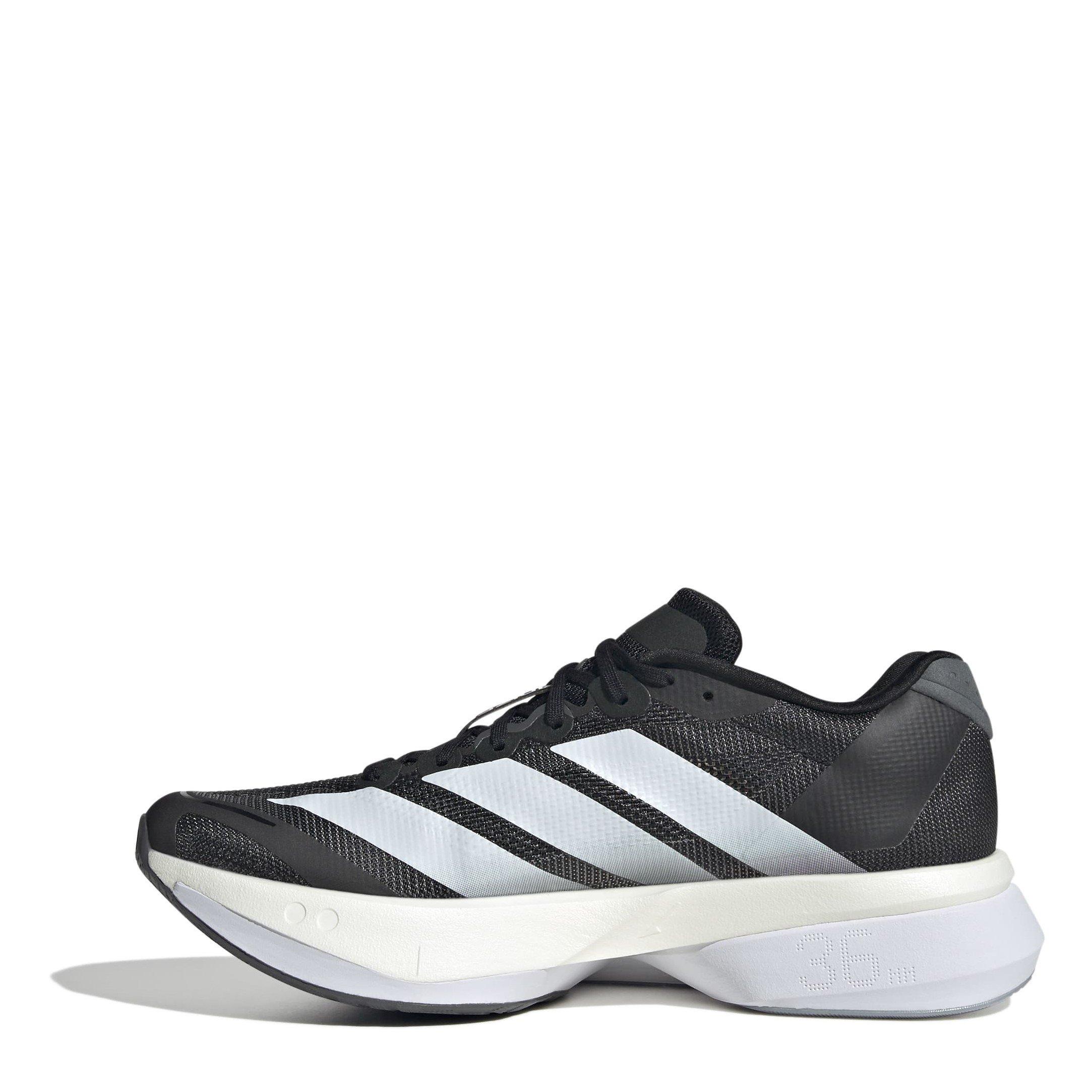 Black/White - adidas - Adizero Boston 13 Road Running Shoes Womens - 2