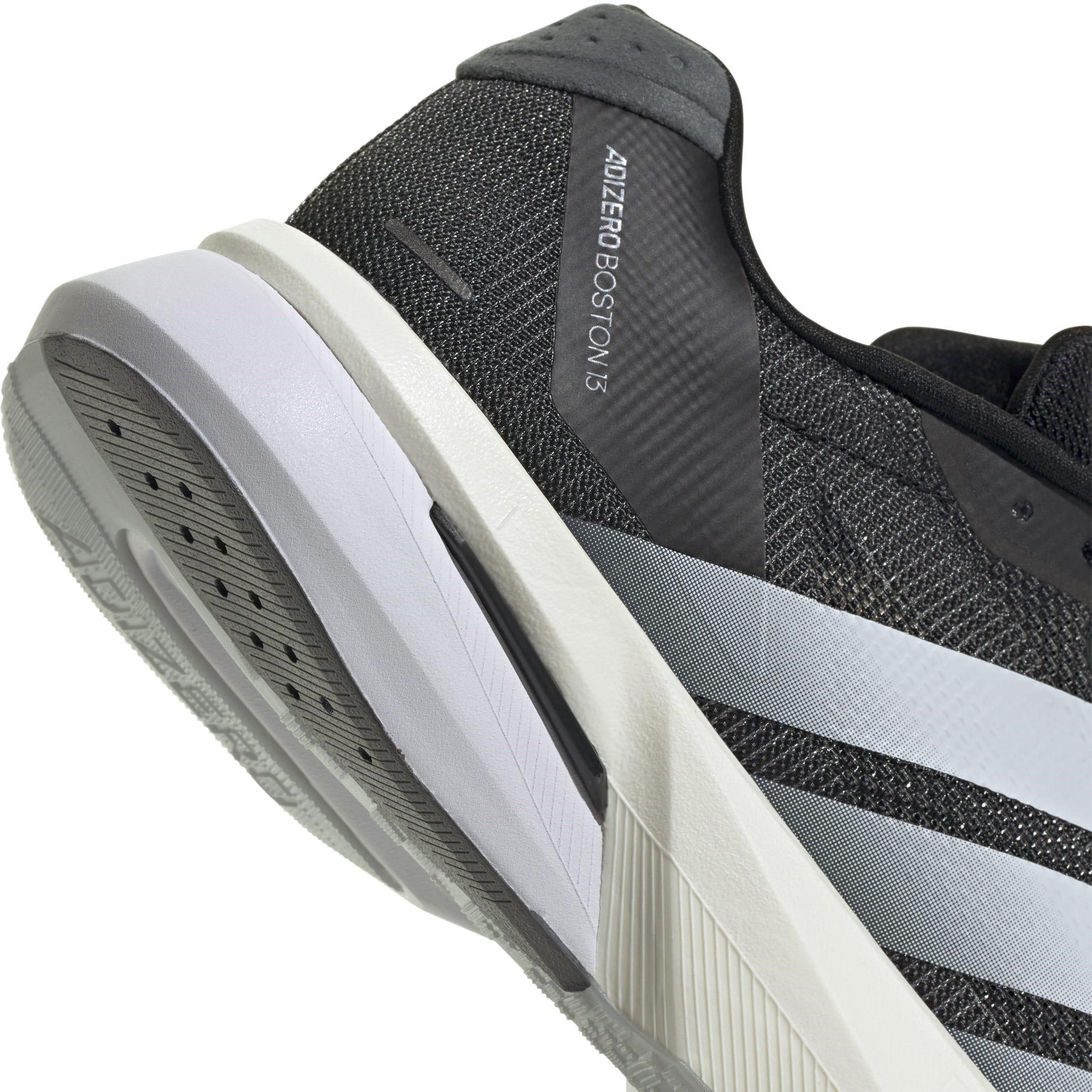 Black/White - adidas - Adizero Boston 13 Road Running Shoes Womens - 8