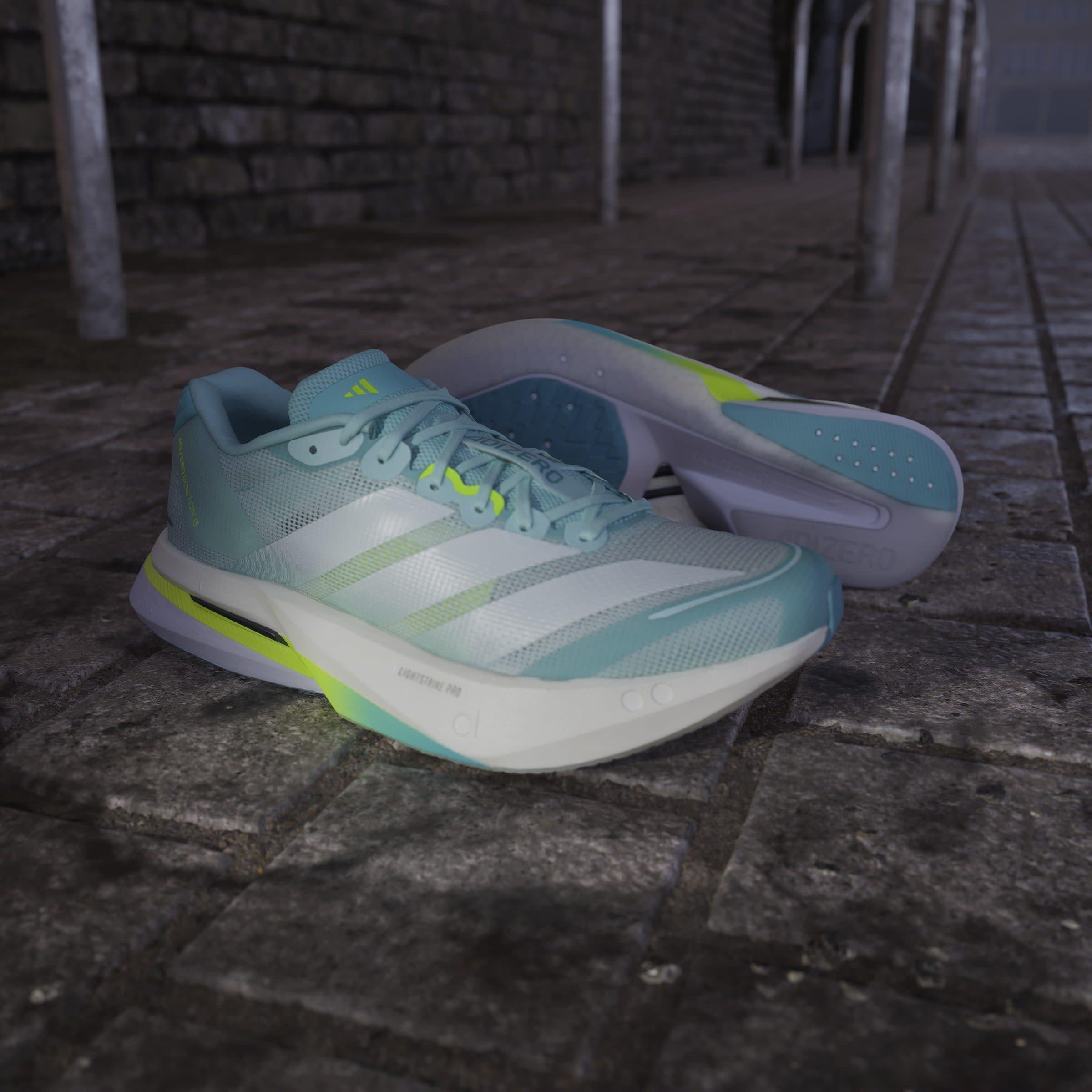 Flash Aqua - adidas - Adizero Boston 13 Road Running Shoes Womens - 15