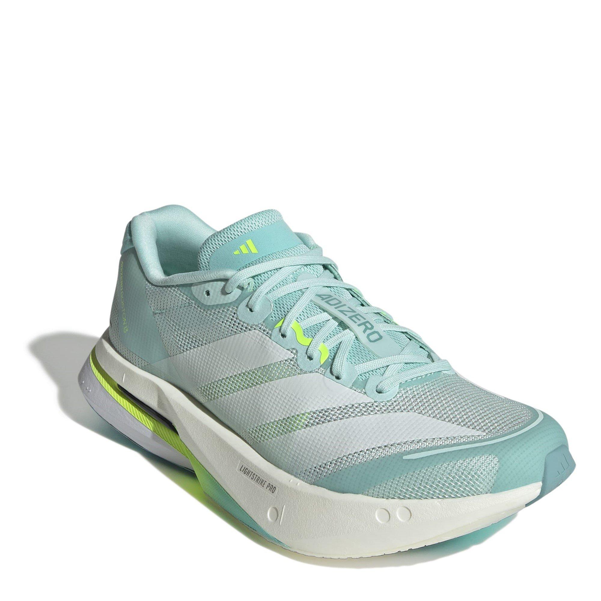 Flash Aqua - adidas - Adizero Boston 13 Road Running Shoes Womens - 3