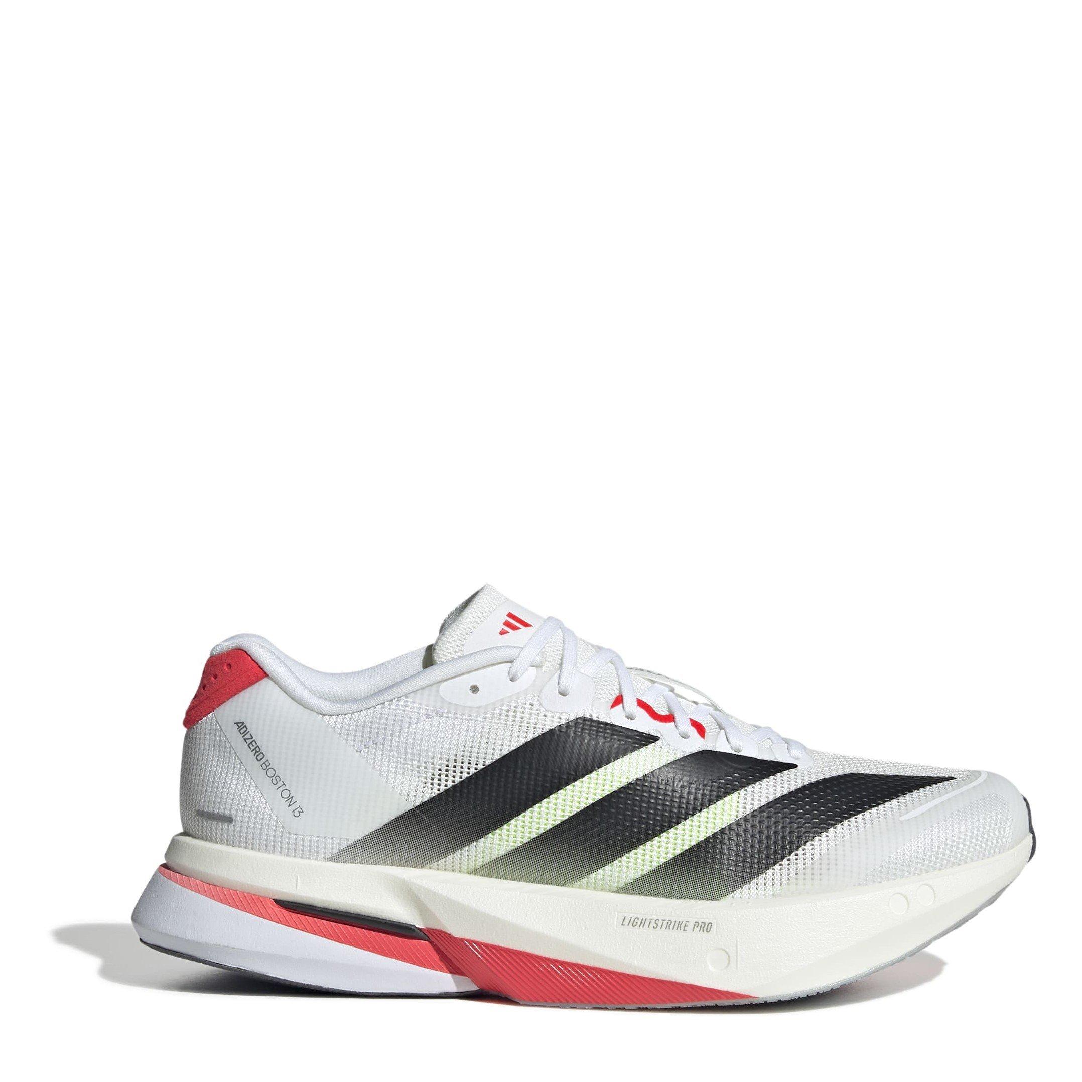Adidas Women's Adizero Boston 13 Road Running Shoes - Wte/Black/Red - 7 (40.7)