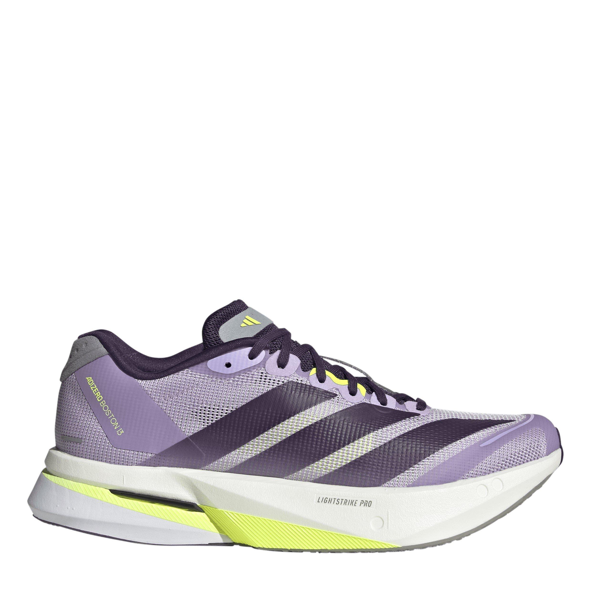 Adidas Women's Adizero Boston 13 Road Running Shoes - Plum/Violet - 6 (39.3)