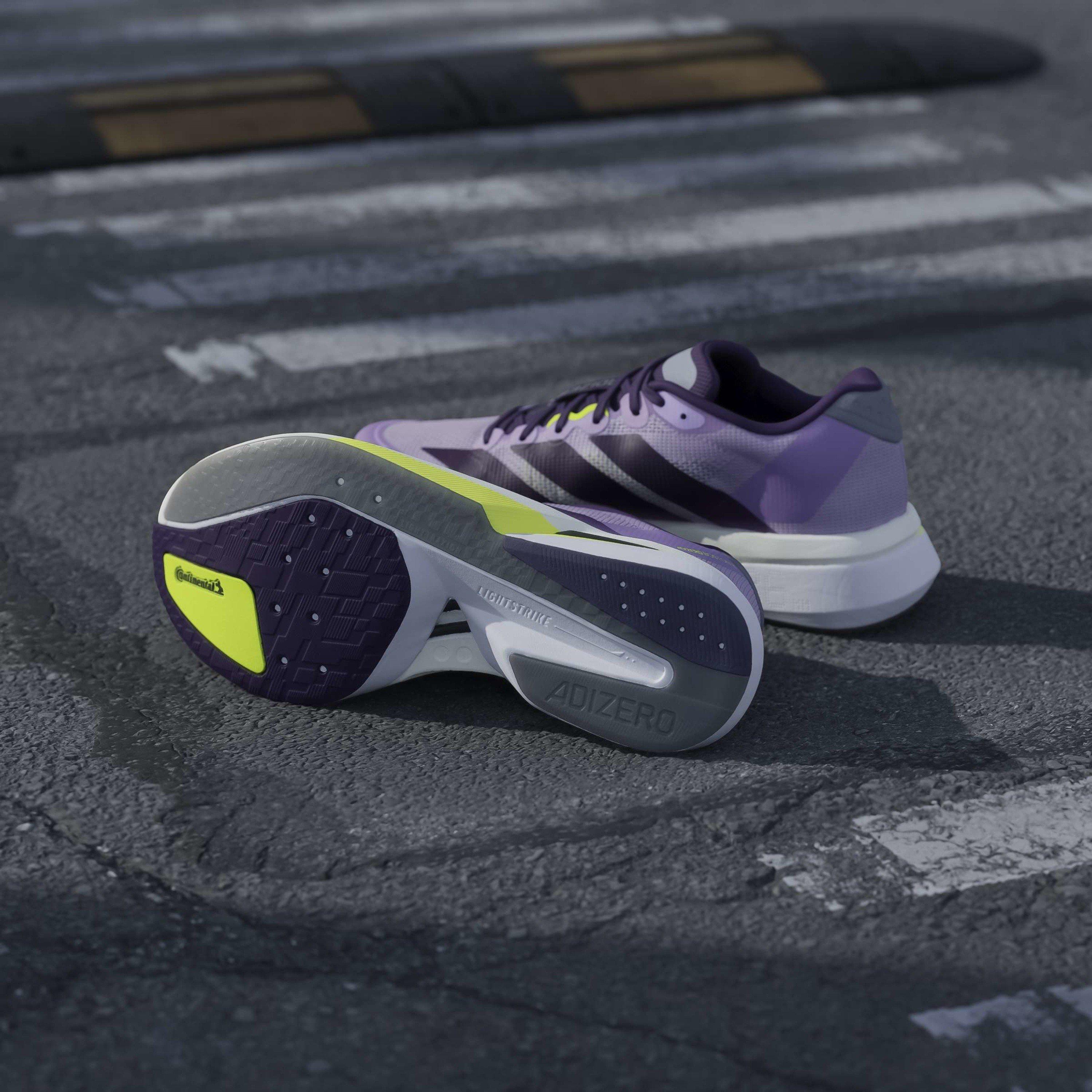 Ciruela/Violeta - adidas - Adizero Boston 13 Road Running Shoes Womens - 11