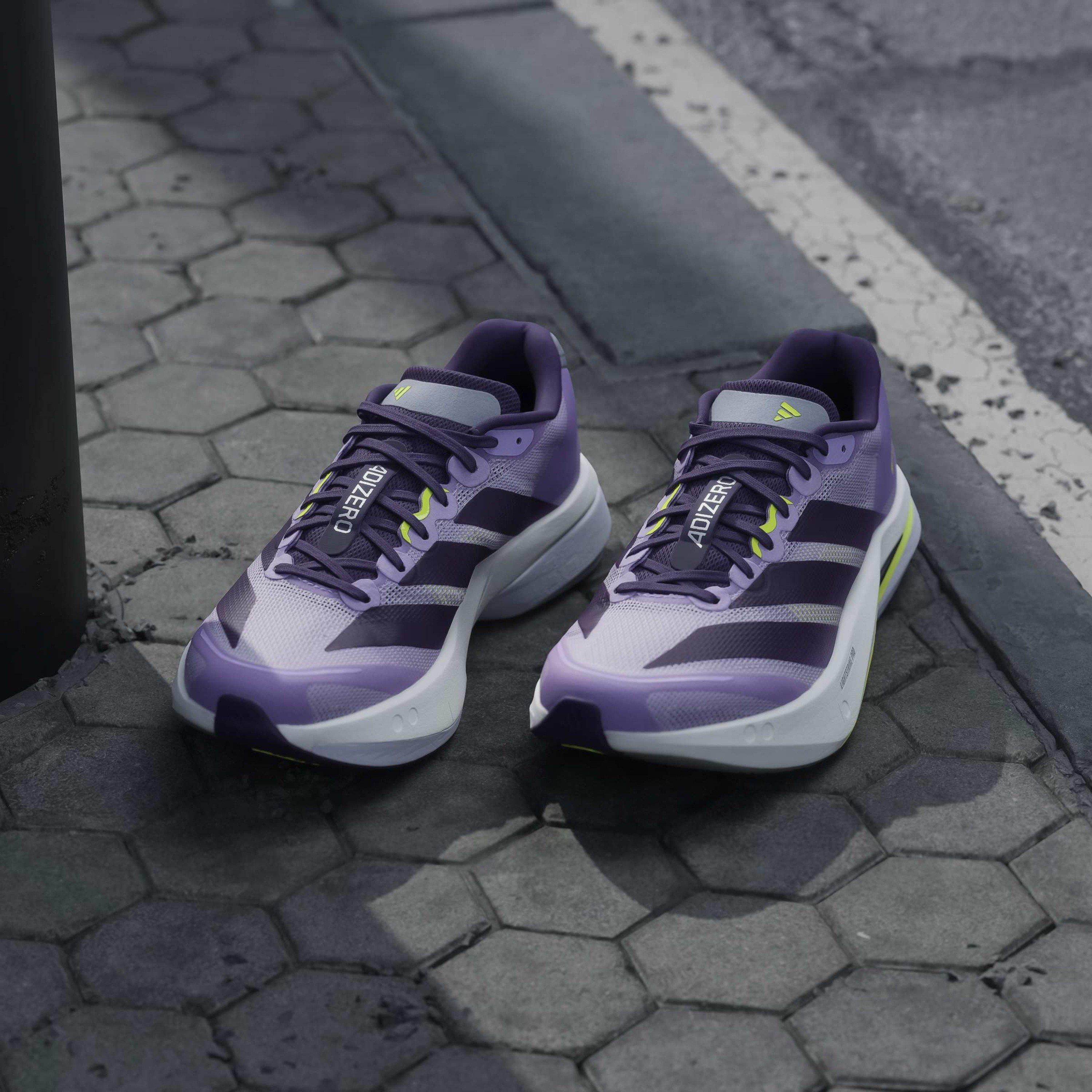 Ciruela/Violeta - adidas - Adizero Boston 13 Road Running Shoes Womens - 12