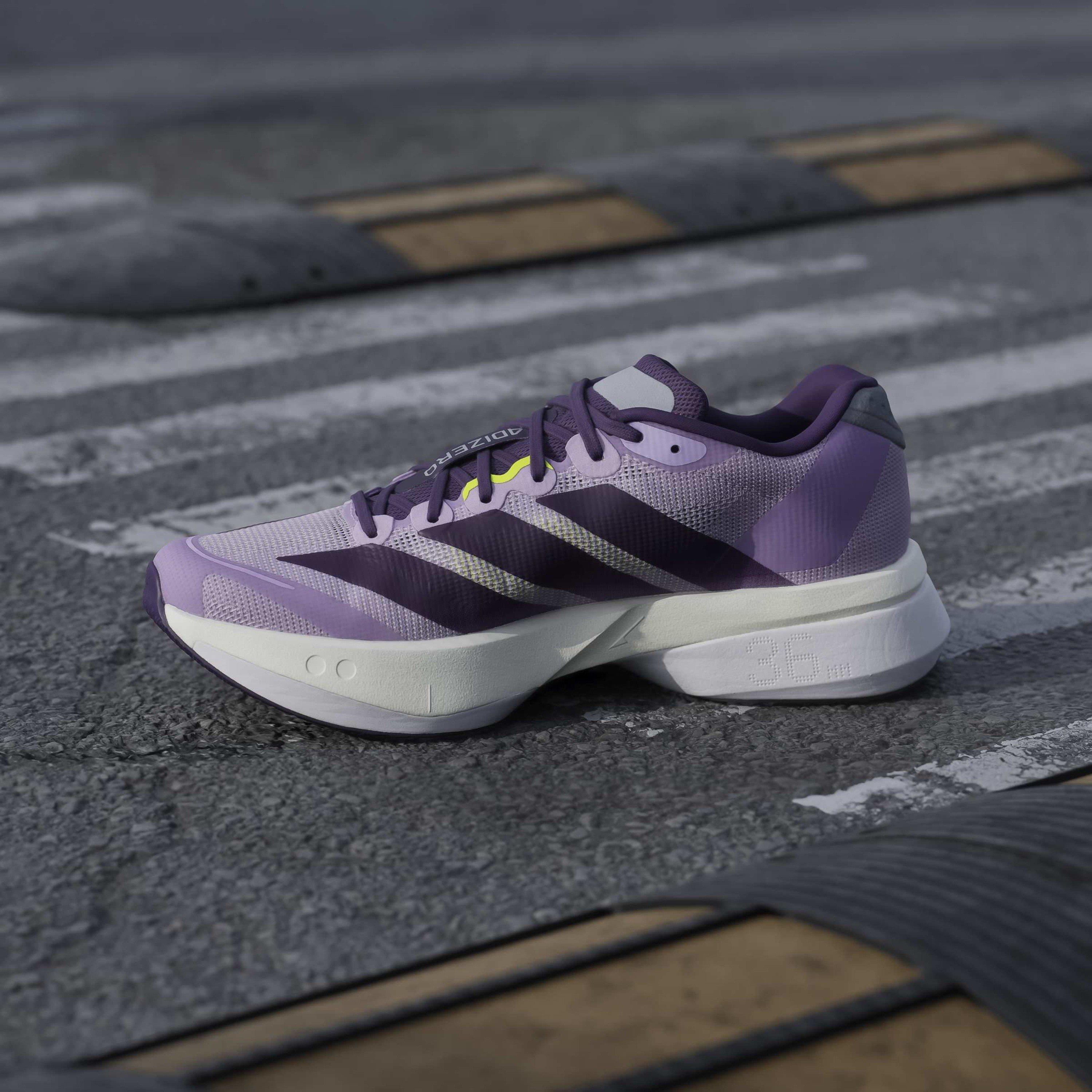Ciruela/Violeta - adidas - Adizero Boston 13 Road Running Shoes Womens - 14