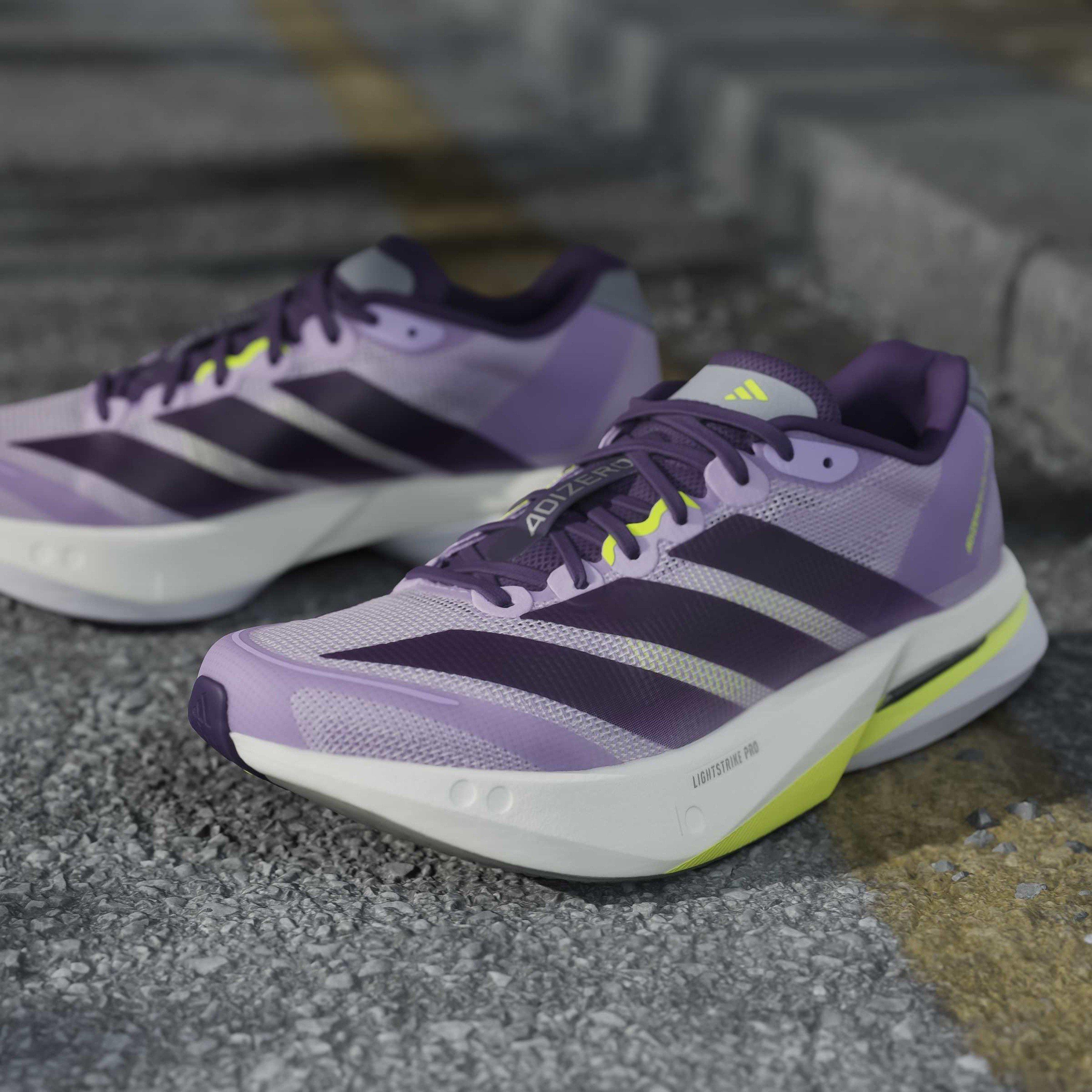 Ciruela/Violeta - adidas - Adizero Boston 13 Road Running Shoes Womens - 16