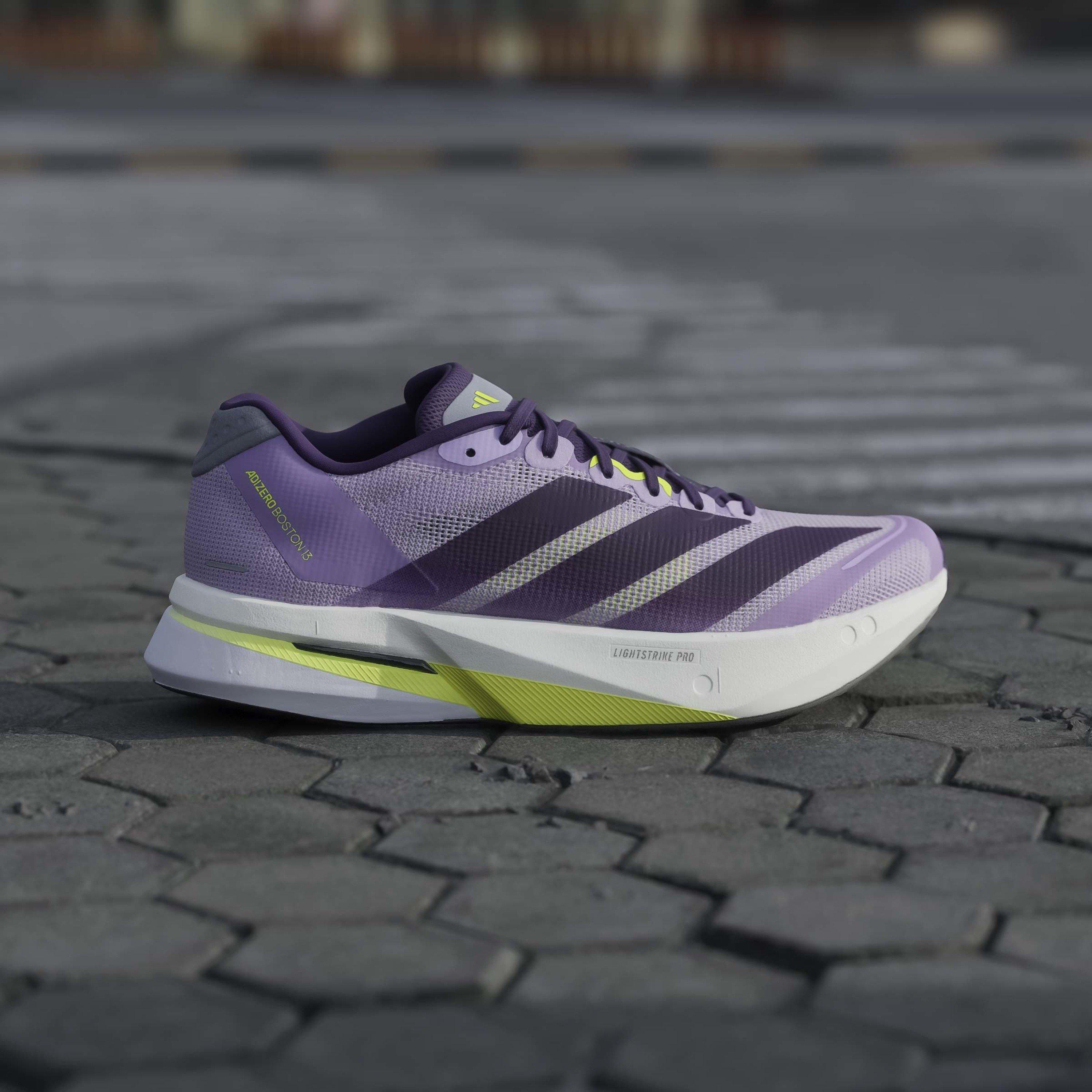 Ciruela/Violeta - adidas - Adizero Boston 13 Road Running Shoes Womens - 10