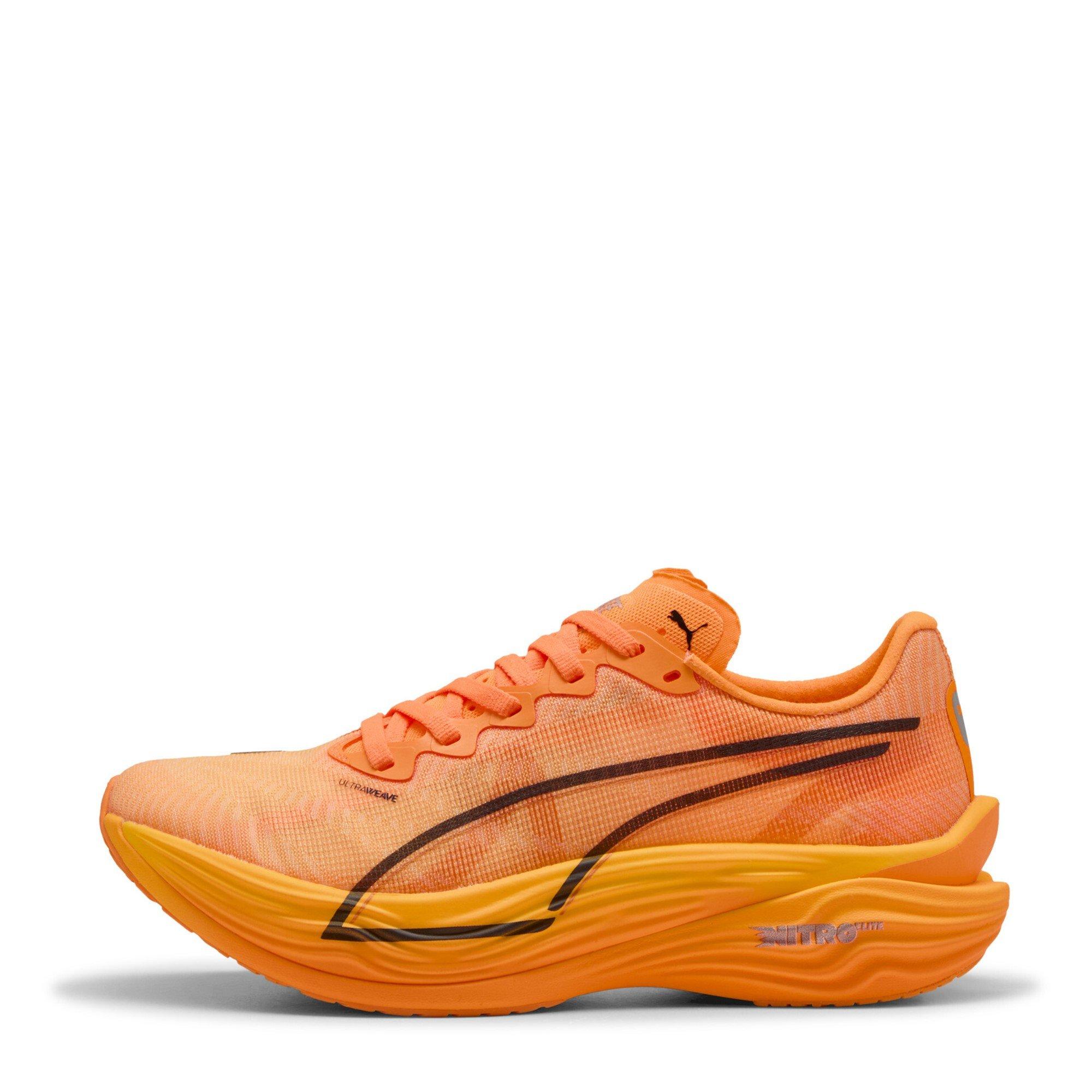 Fluro Orange - Puma - Deviate Nitro Elite 3 Road Running Shoes Womens - 2
