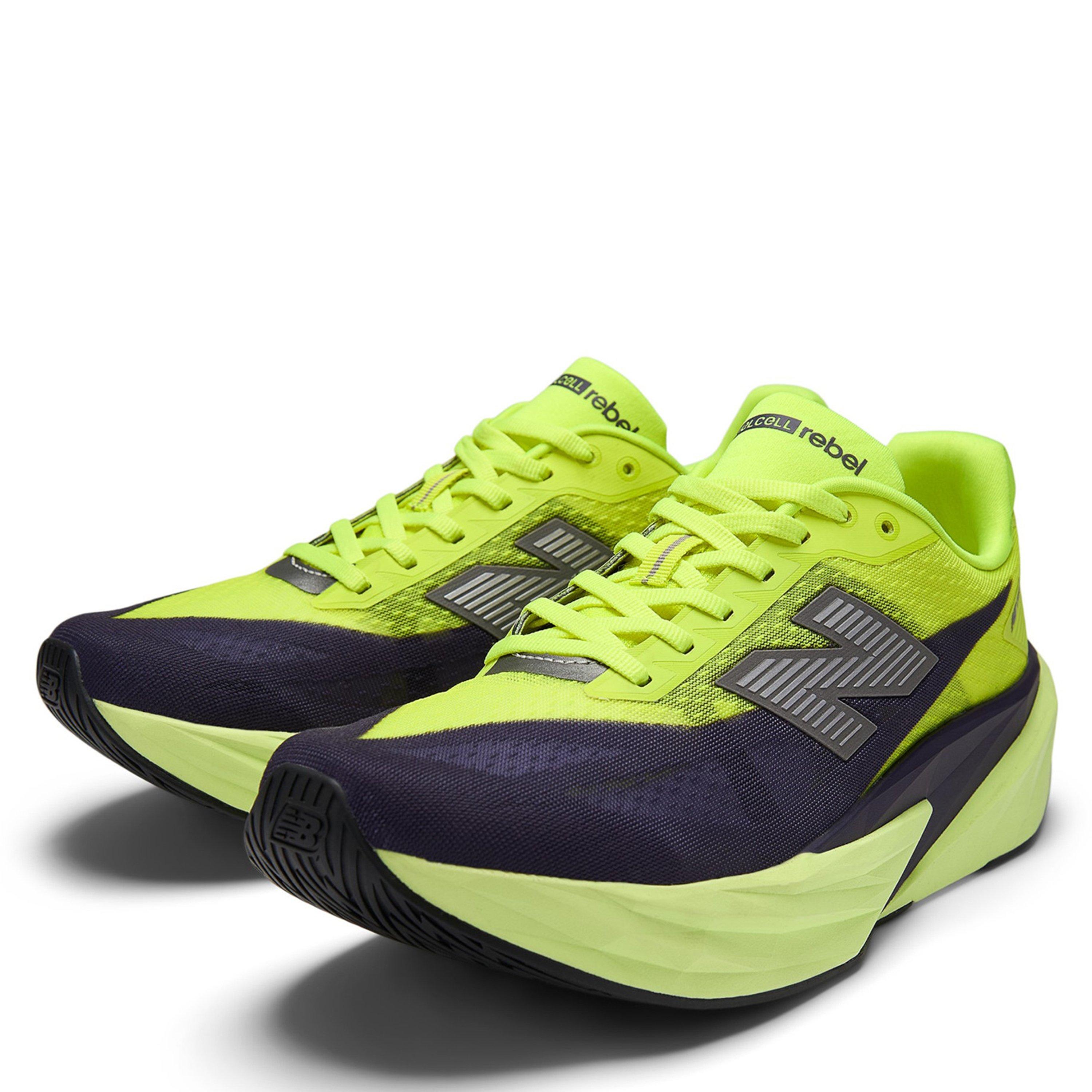 Green/Berry - New Balance - FuelCell Rebel V5 Mens Running Shoes - 2