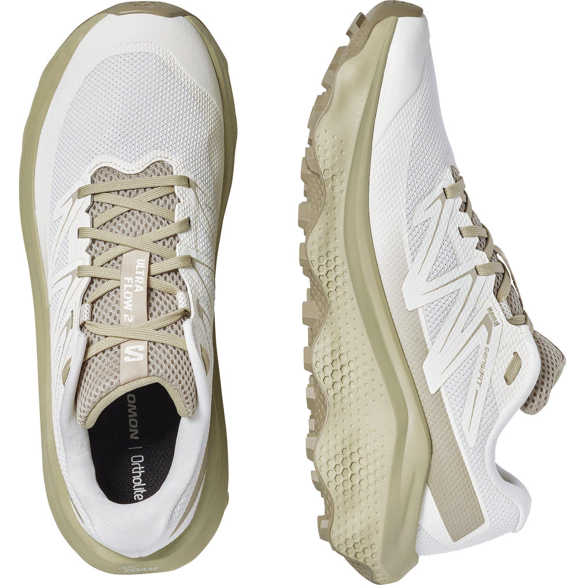 Vanila/Eucaly - Salomon - Ultra Flow 2 Trail Running Shoes Mens - 4