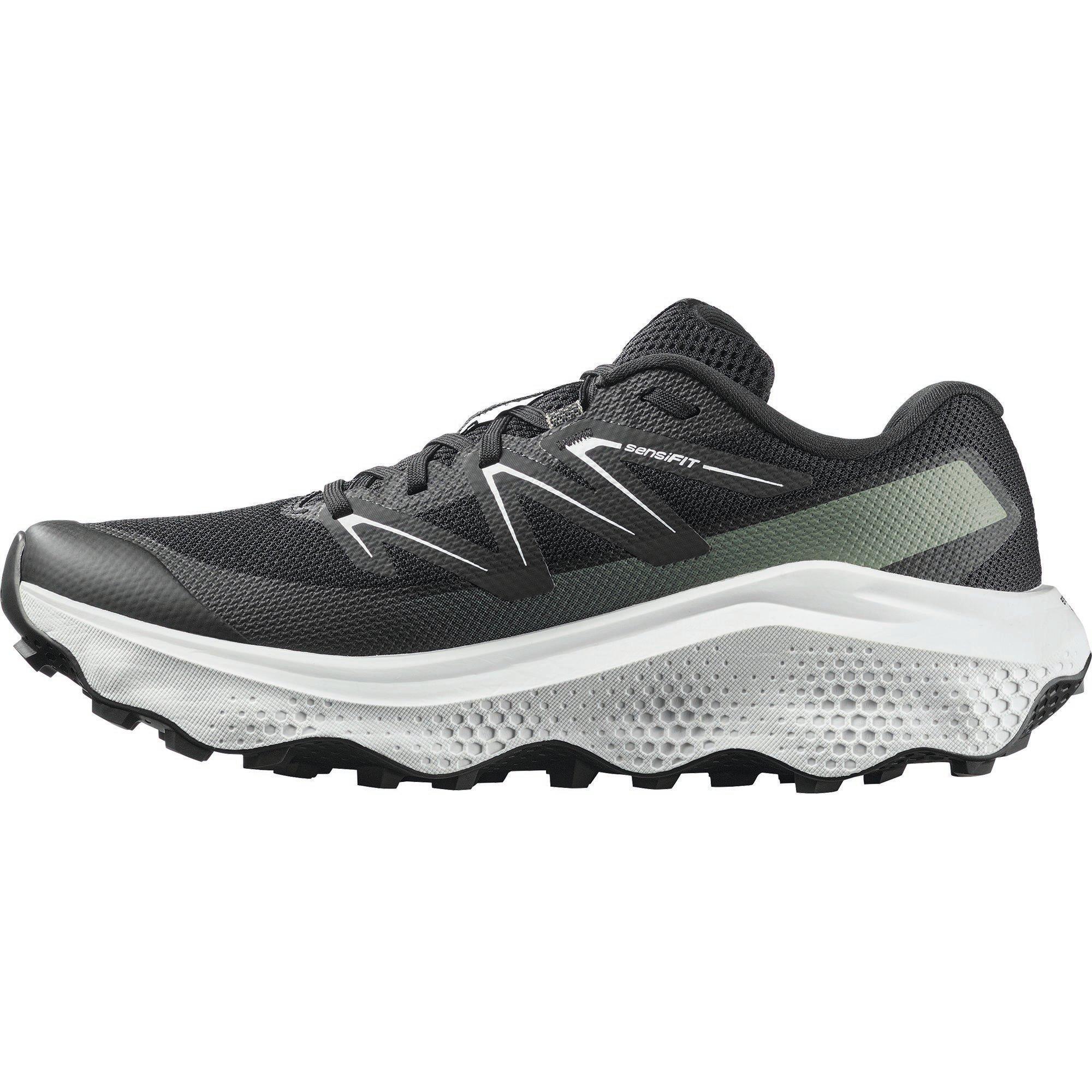 Black/White - Salomon - Ultra Flow 2 Trail Running Shoes Mens - 2