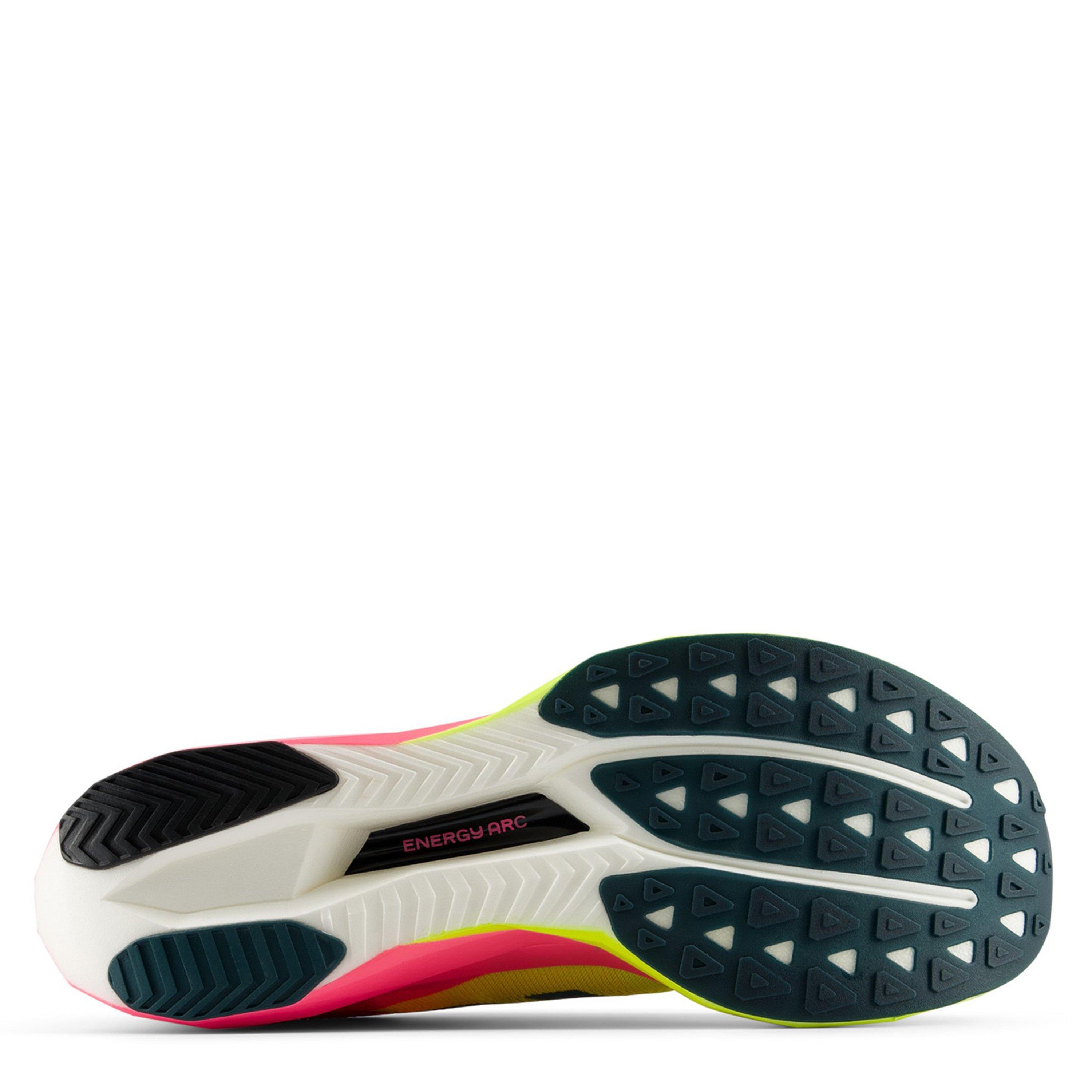 Pink Heat/Green - New Balance - NB FuelCell SuperComp Elite v5 Running Shoes Womens - 4