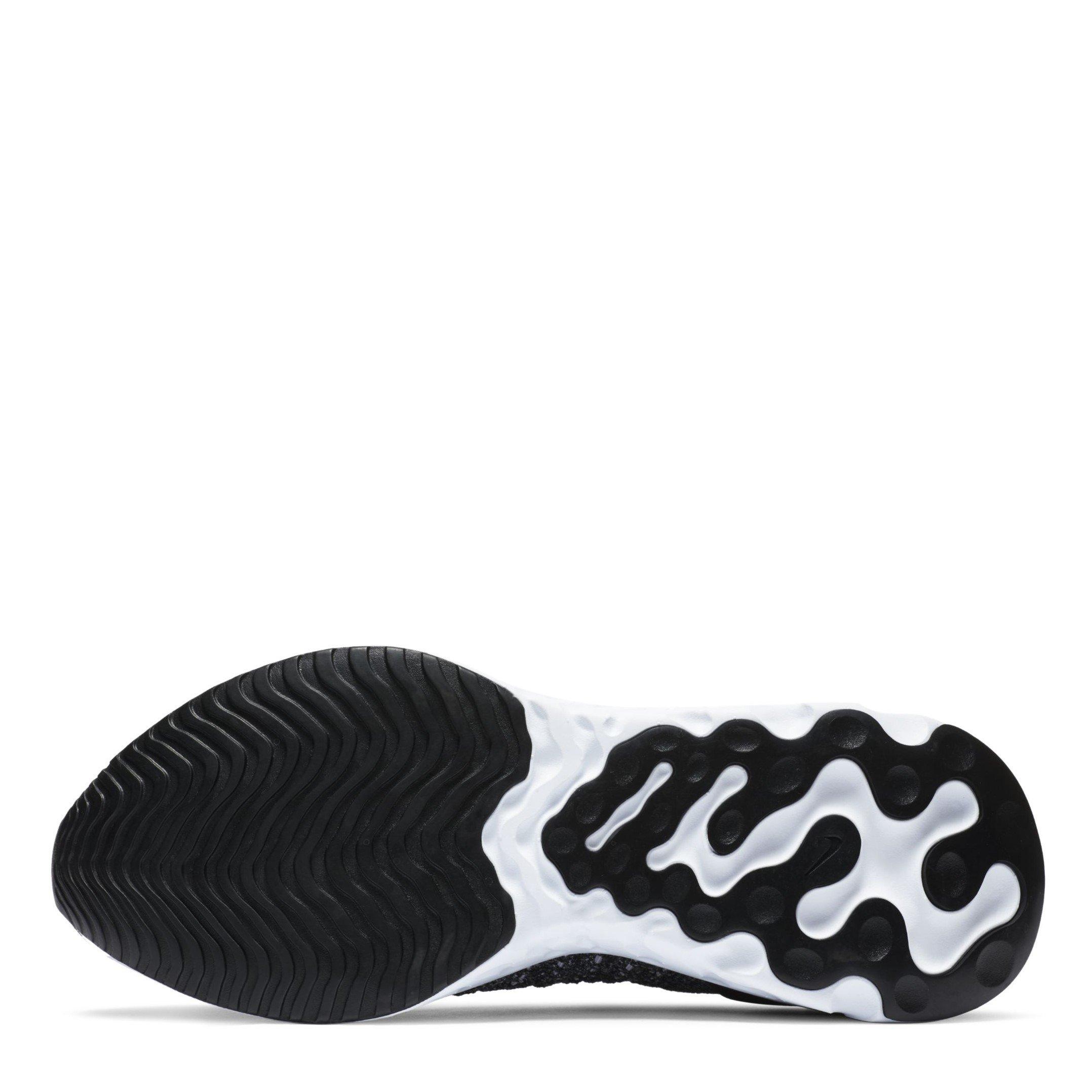 Black/White - Nike - React Phantom Run Flyknit 2 Mens Running Shoes - 3