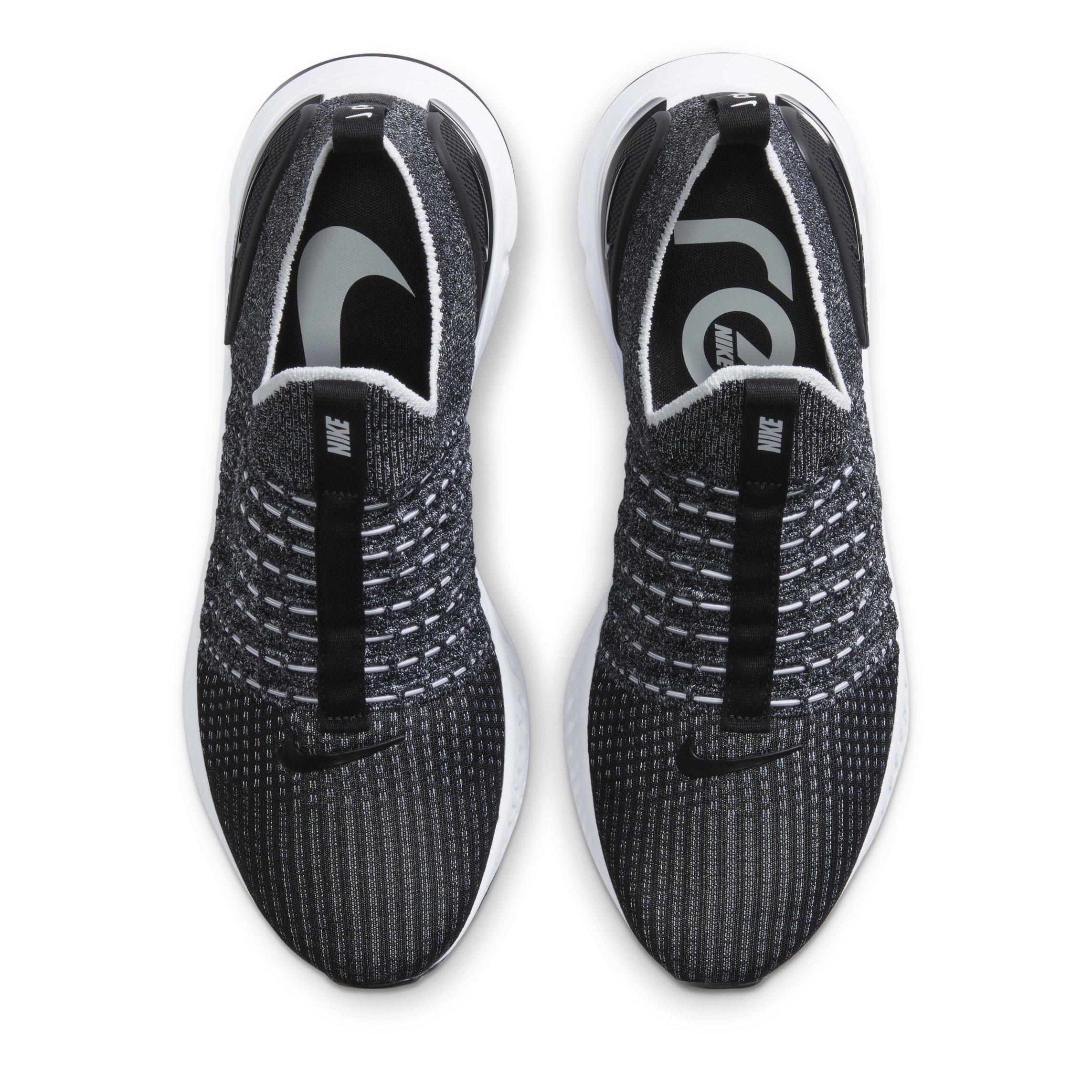 Black/White - Nike - React Phantom Run Flyknit 2 Mens Running Shoes - 5