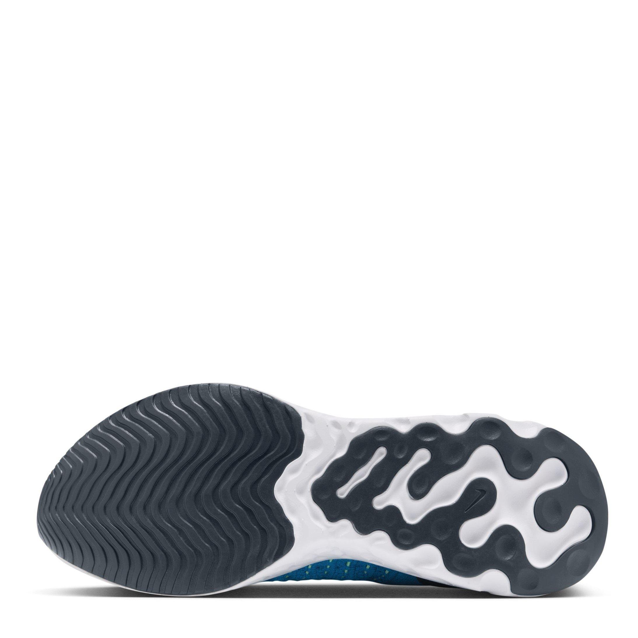 Blue/Vap Green - Nike - React Phantom Run Flyknit 2 Mens Running Shoes - 3