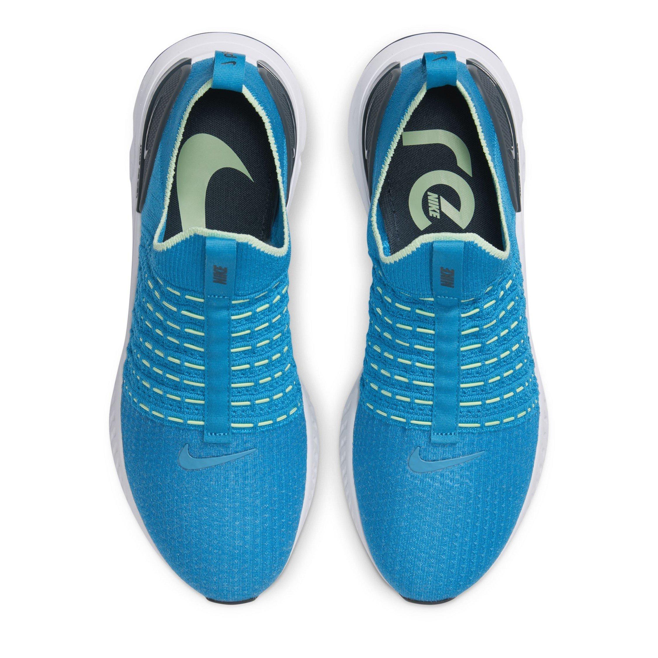 Blue/Vap Green - Nike - React Phantom Run Flyknit 2 Mens Running Shoes - 5