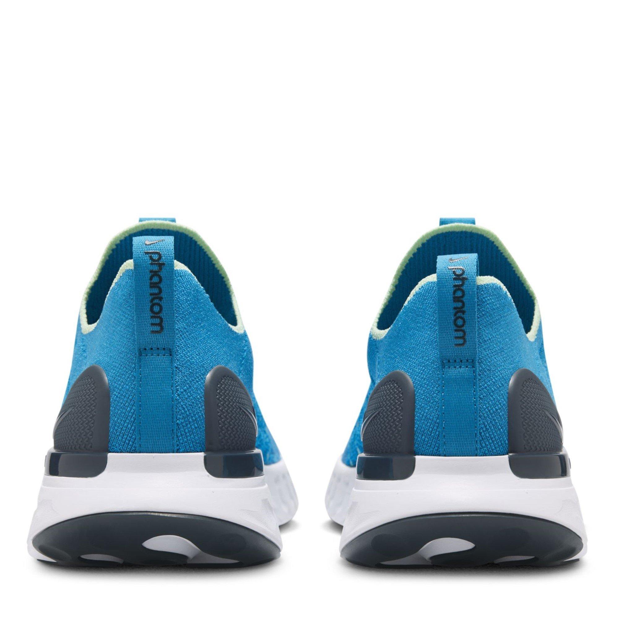 Blue/Vap Green - Nike - React Phantom Run Flyknit 2 Mens Running Shoes - 6