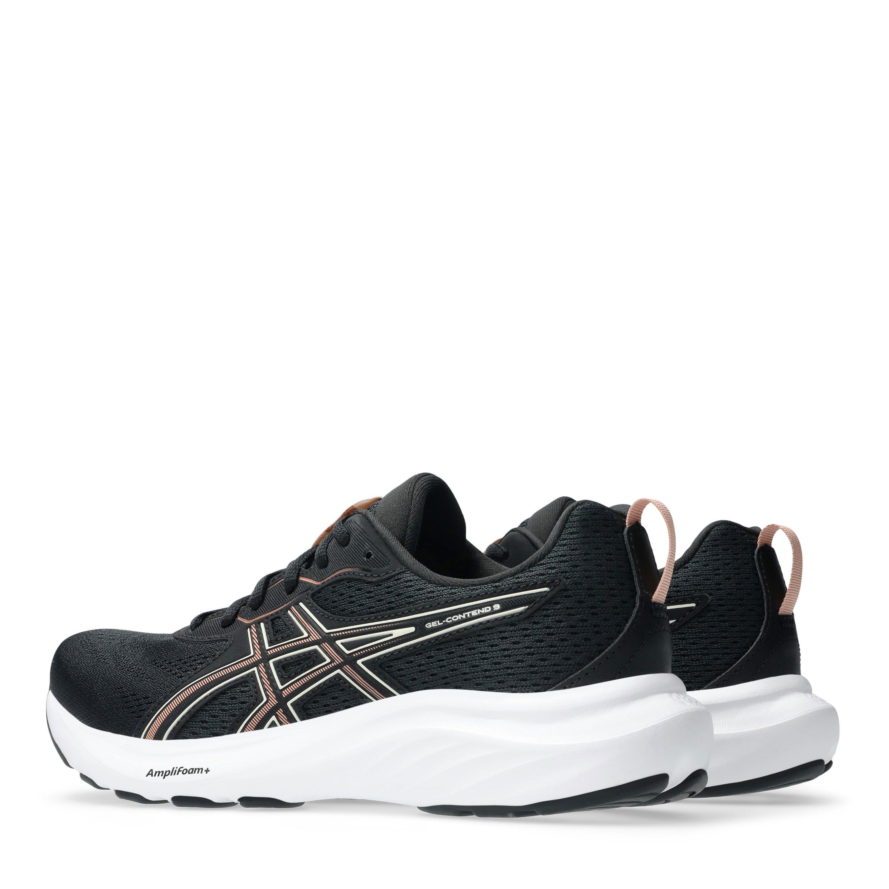 BLACK/SAND RED - Asics - GEL-Contend 9 Womens Running Shoes - 5