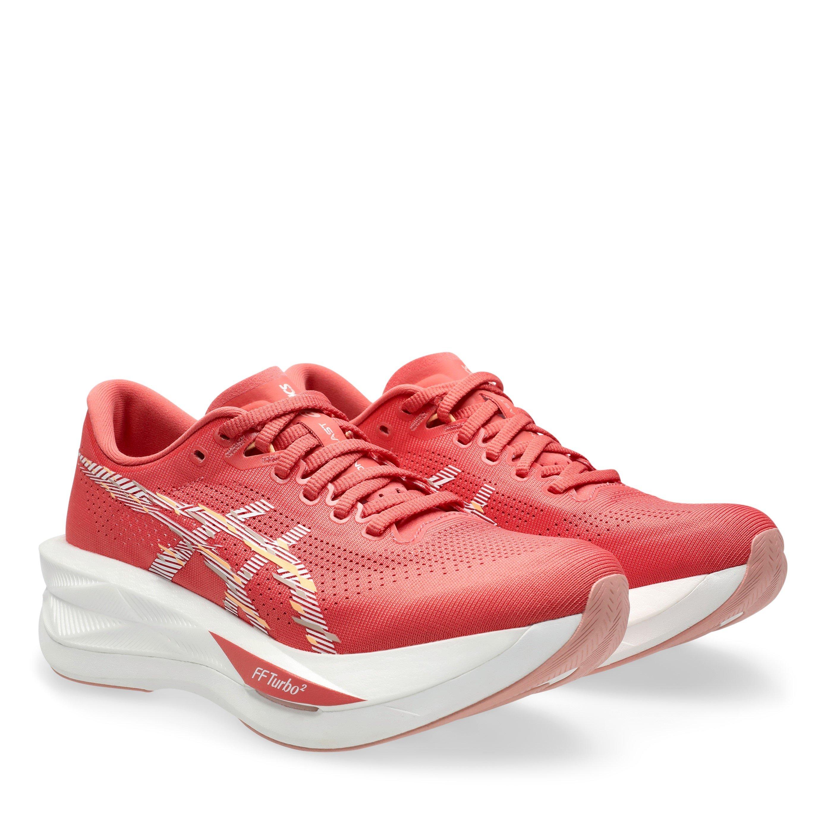 DARK PINK/WHITE - Asics - Sonicblast Womens Running Shoes - 4