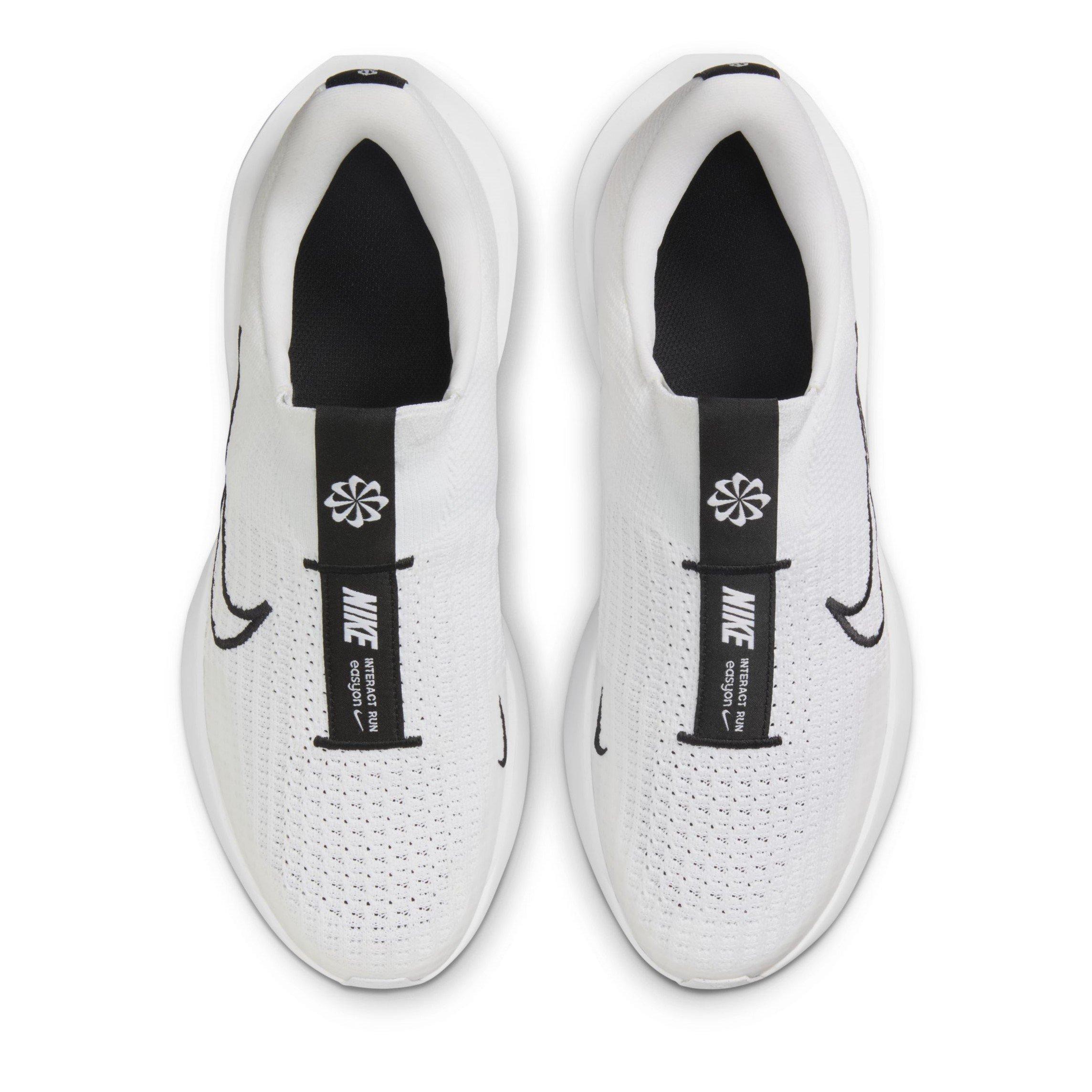 White/Black/Wht - Nike - Interact Run EasyOn Mens Running Shoes - 5