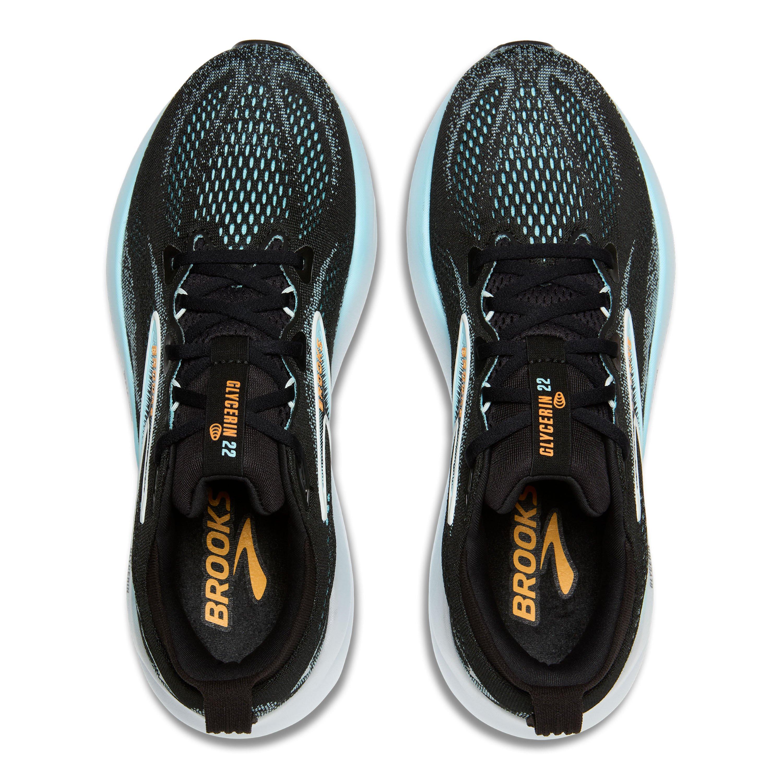 Black/Blue - Brooks - Men's Glycerin 22 Road Running Shoes - 5