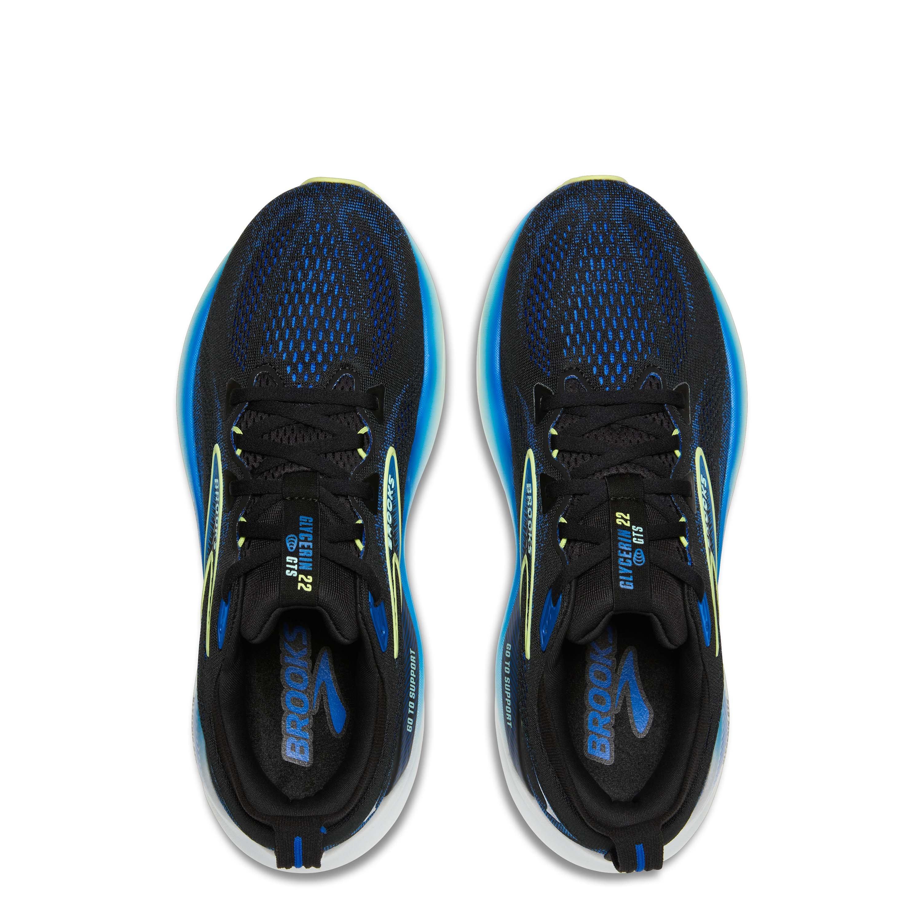 Black/Cobalt - Brooks - Glycerin 22 Everyday Stable Road Running Shoes - 5