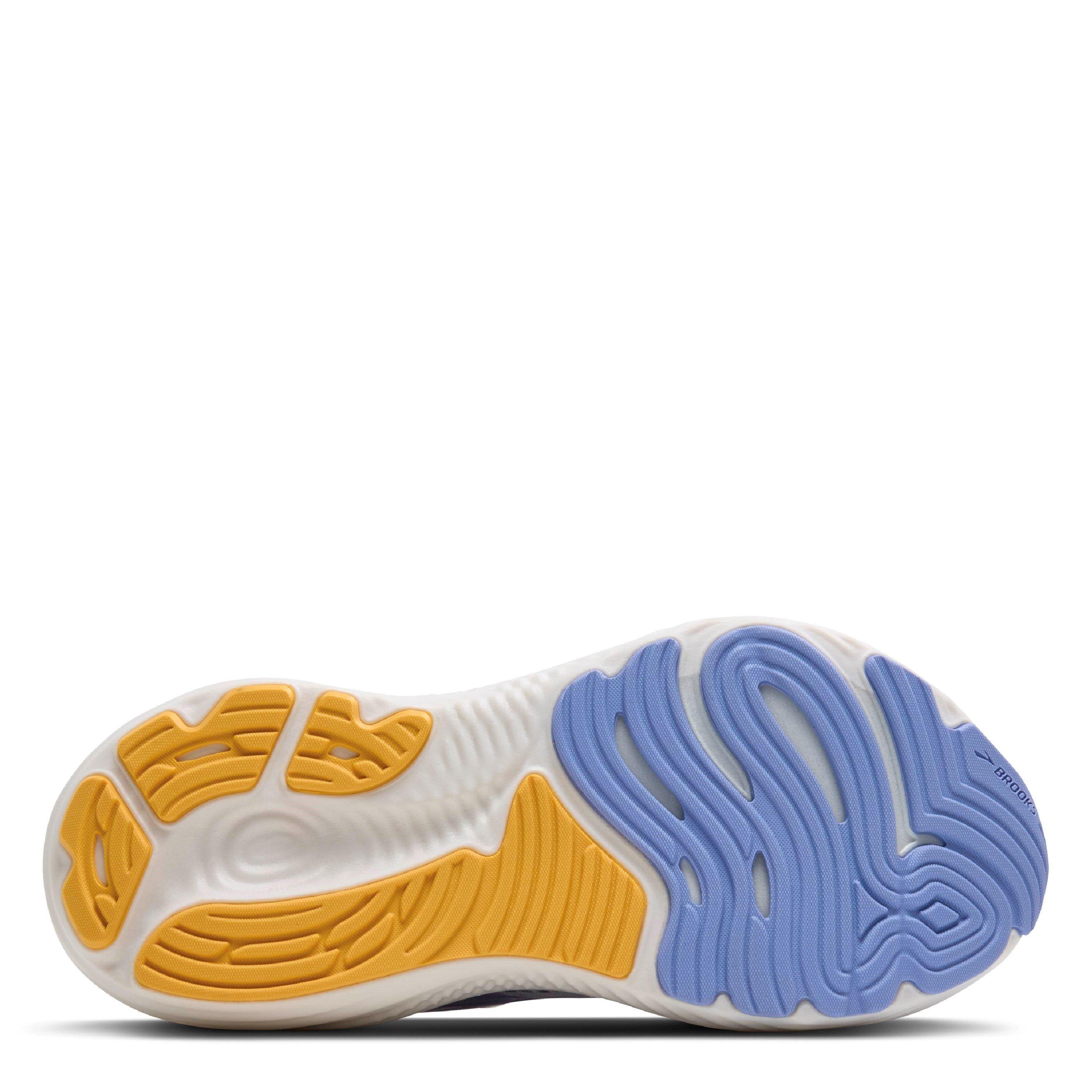 White/Blue - Brooks - Women's Glycerin 22 Everyday Stable Road Running Shoes - 5