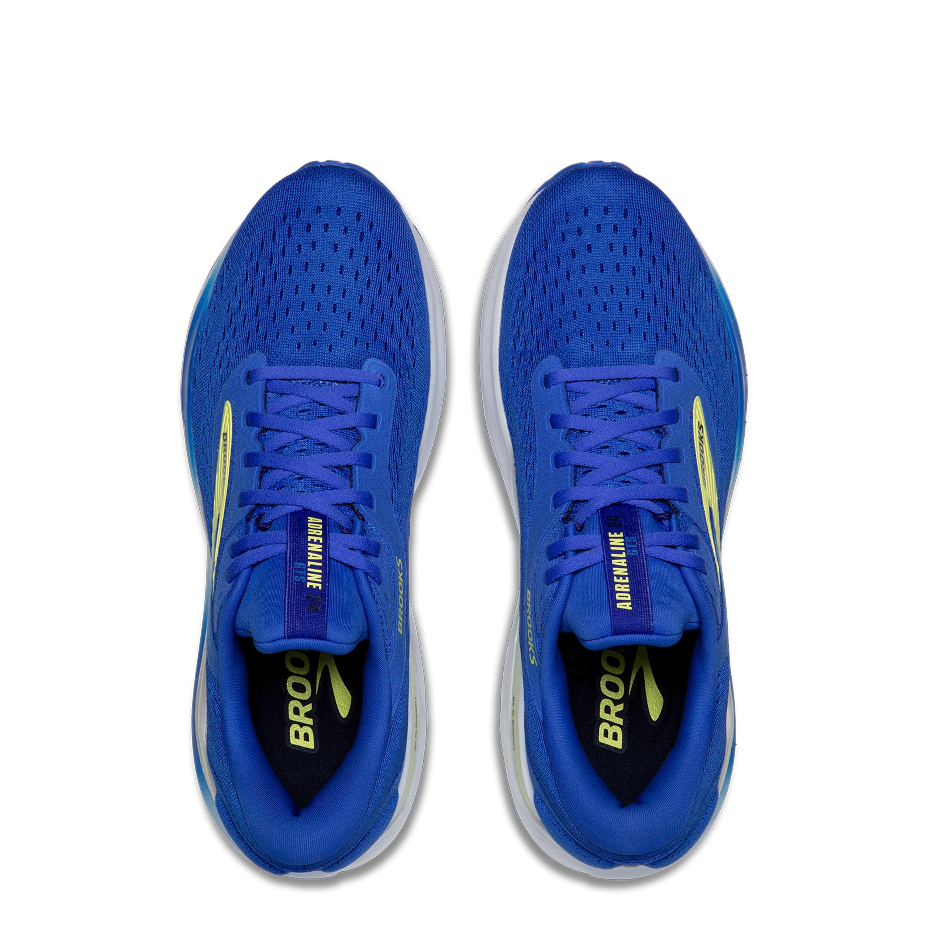 Cobalt/Yellow - Brooks - Adrenaline GTS 24 Mens Running Shoes - 5
