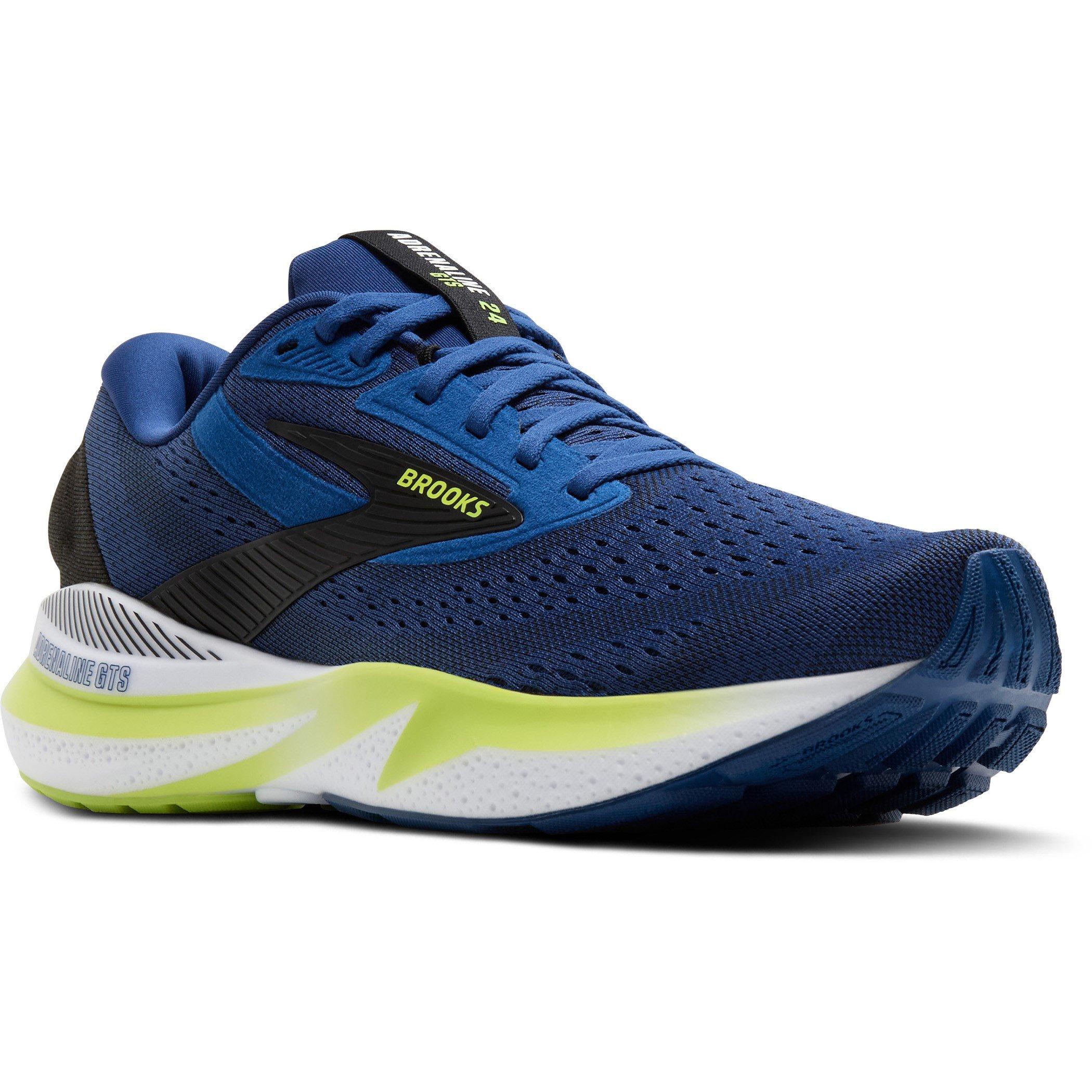 Navy/Lime - Brooks - Adrenaline GTS 24 Mens Running Shoes - 2