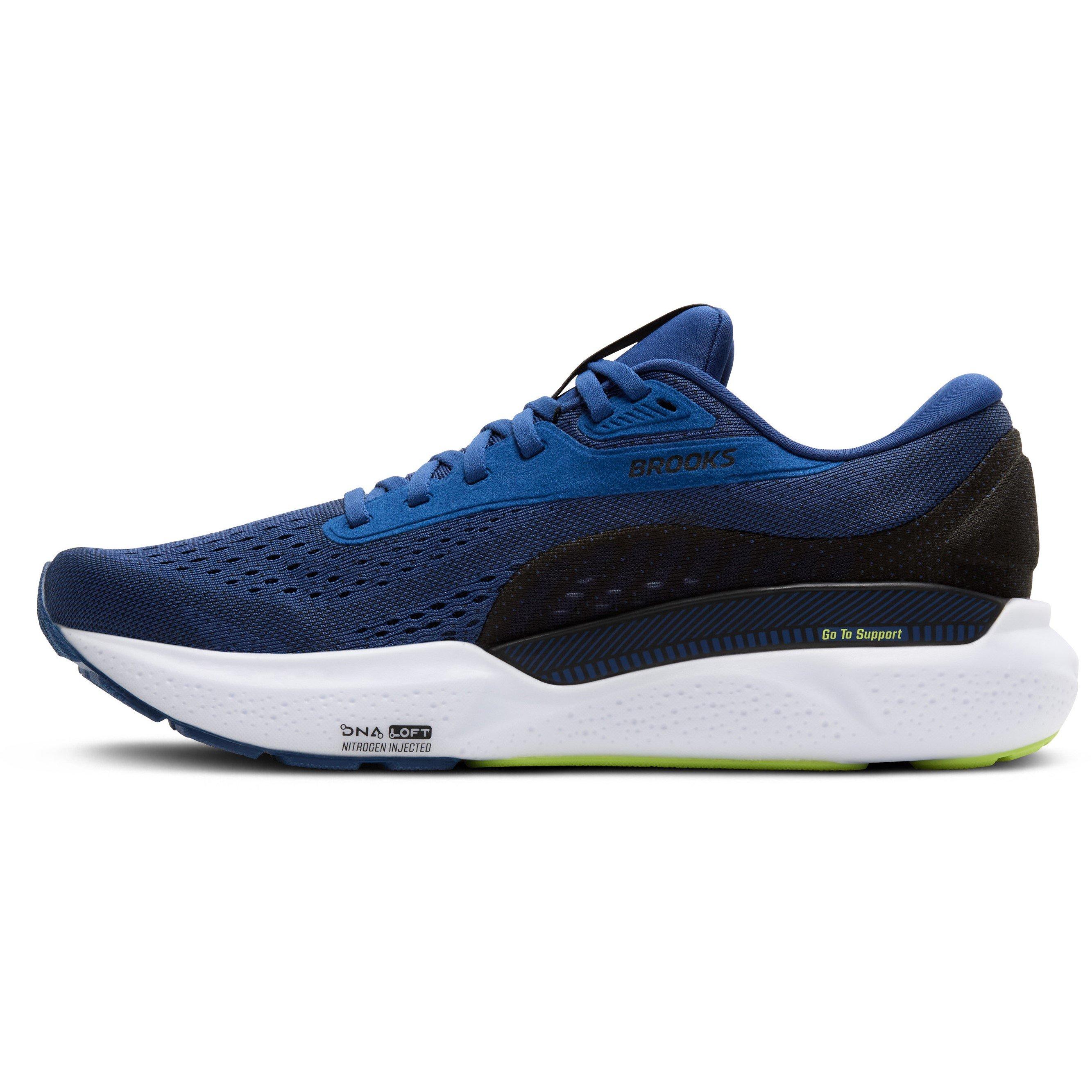 Navy/Lime - Brooks - Adrenaline GTS 24 Mens Running Shoes - 4