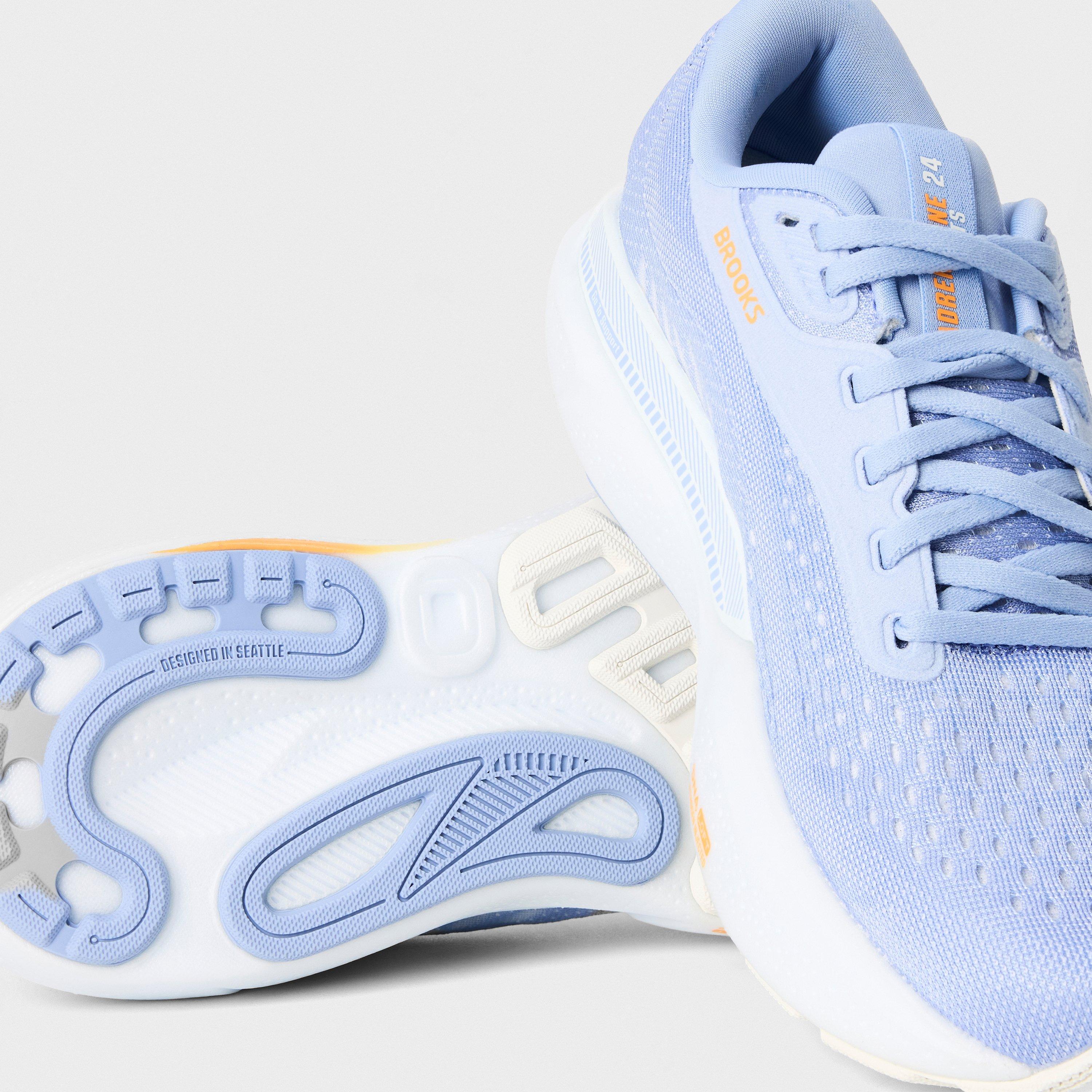 Blue/Orange - Brooks - Adrenaline GTS 24 Womens Running Shoes - 5