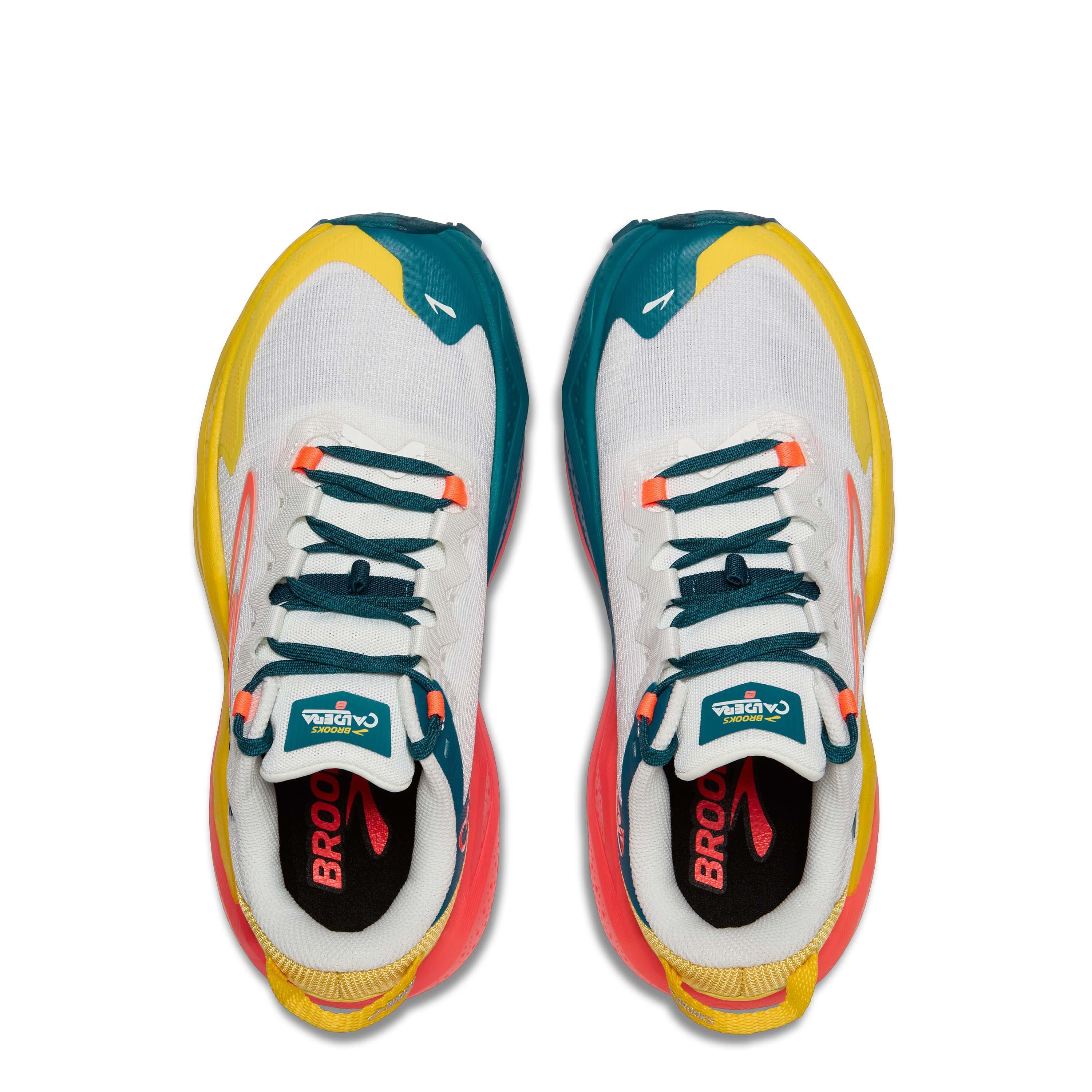 Blue/Flame - Brooks - Caldera 8 Trail Running Trainers Womens - 5