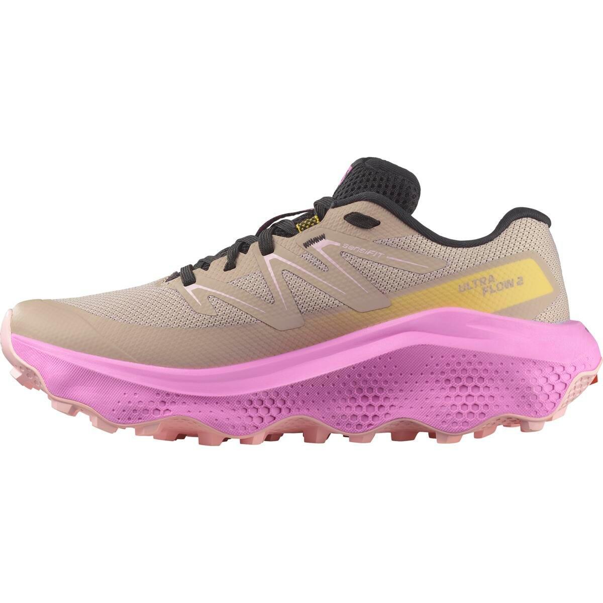 Ethere/Clay - Salomon - Shoes Ultra Flow 2 W Ethere/Cyclamen/Bla Trail Running Womens - 2