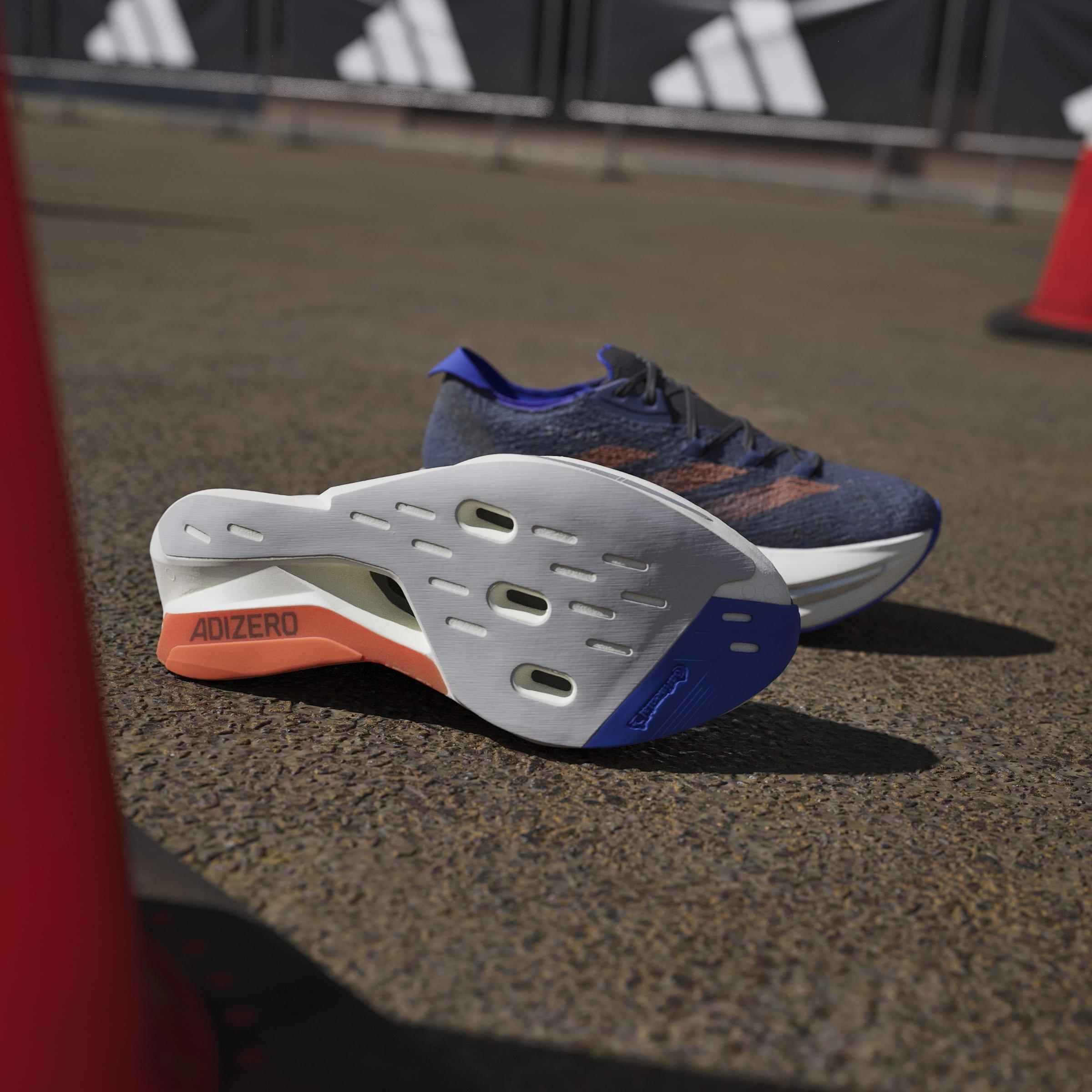 Bleu/Orange - adidas - Adizero Prime X 2.0 Strung Running Shoes Mens - 11