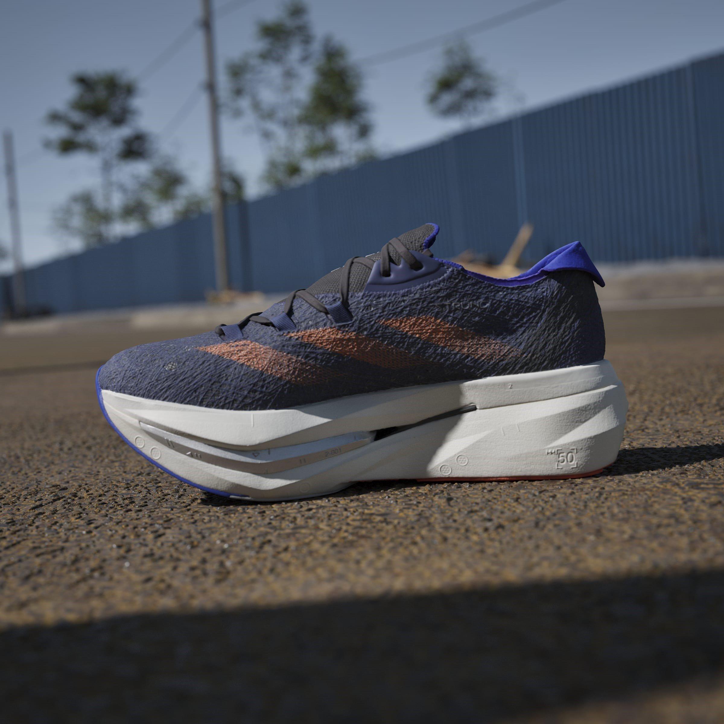 Bleu/Orange - adidas - Adizero Prime X 2.0 Strung Running Shoes Mens - 14