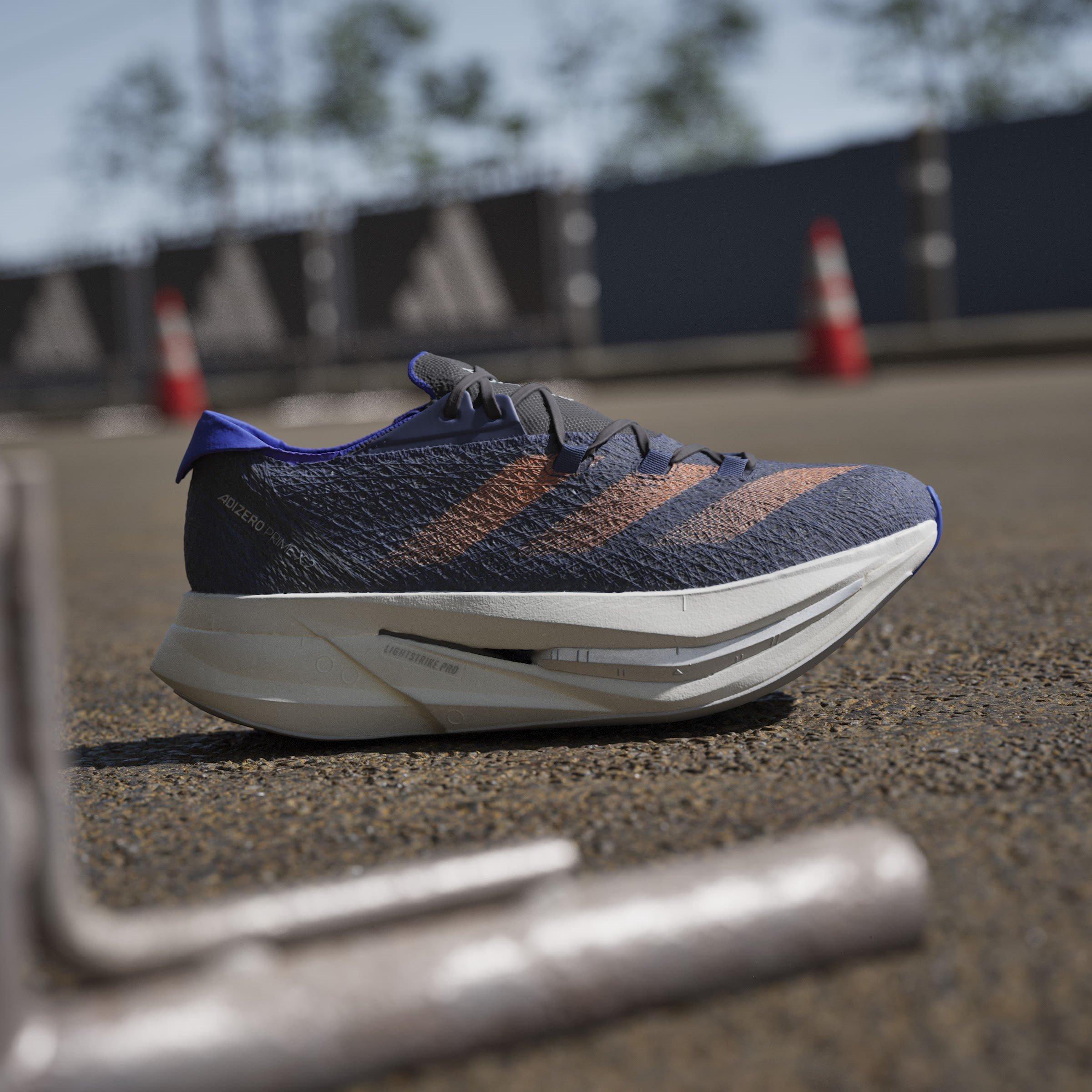 Bleu/Orange - adidas - Adizero Prime X 2.0 Strung Running Shoes Mens - 10