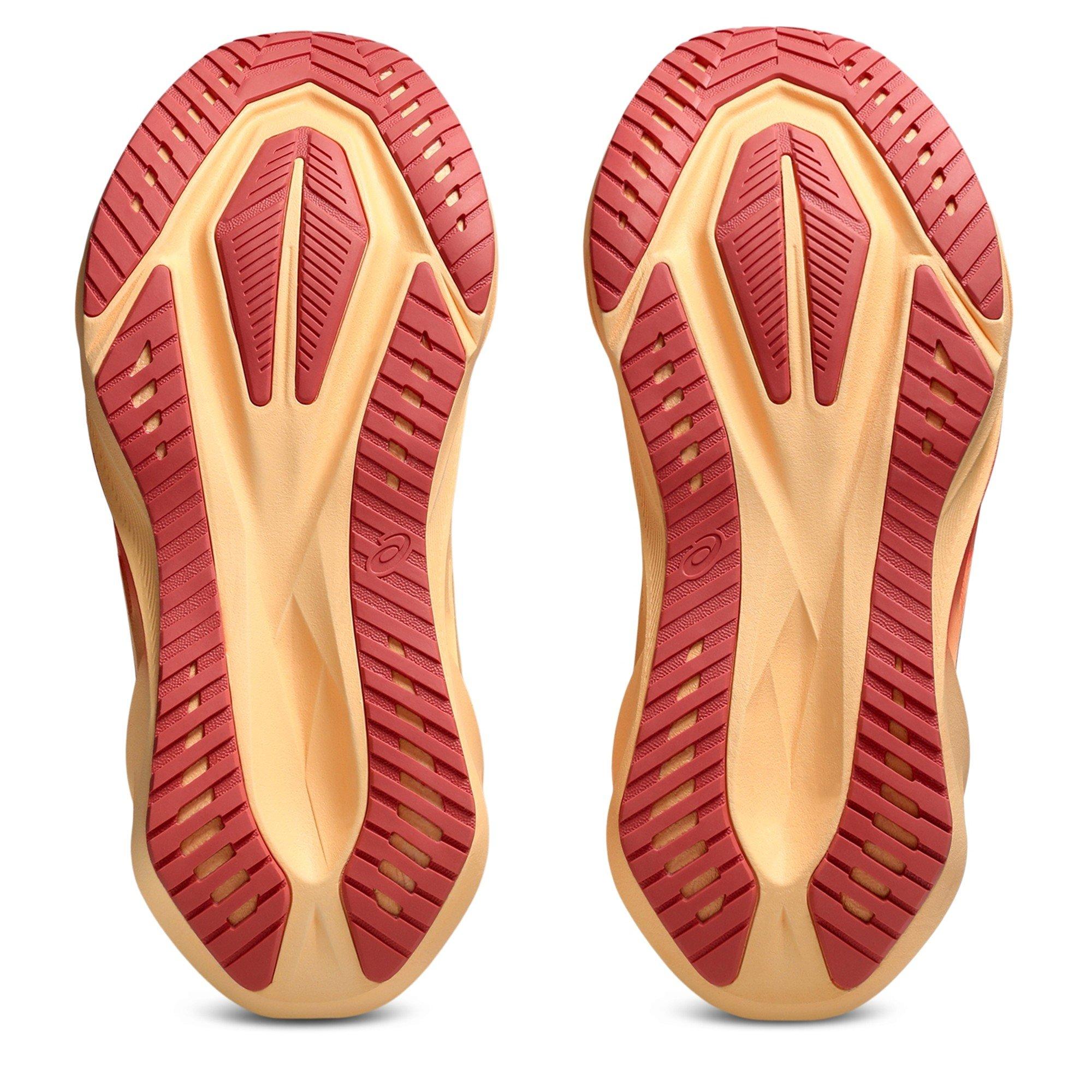 Red/Fawn - Asics - Novablast 5 Womens Running Shoes - 3
