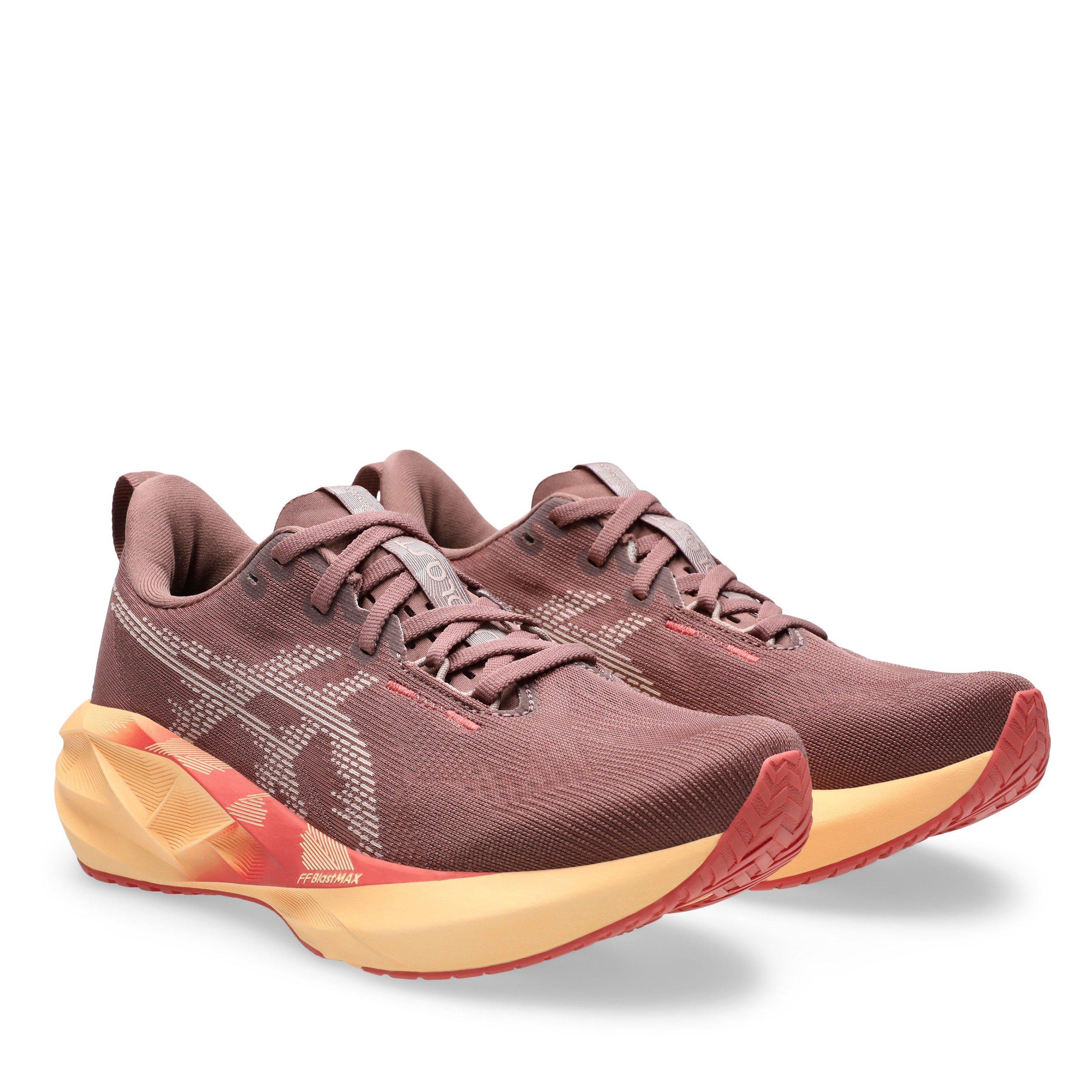 Red/Fawn - Asics - Novablast 5 Womens Running Shoes - 4