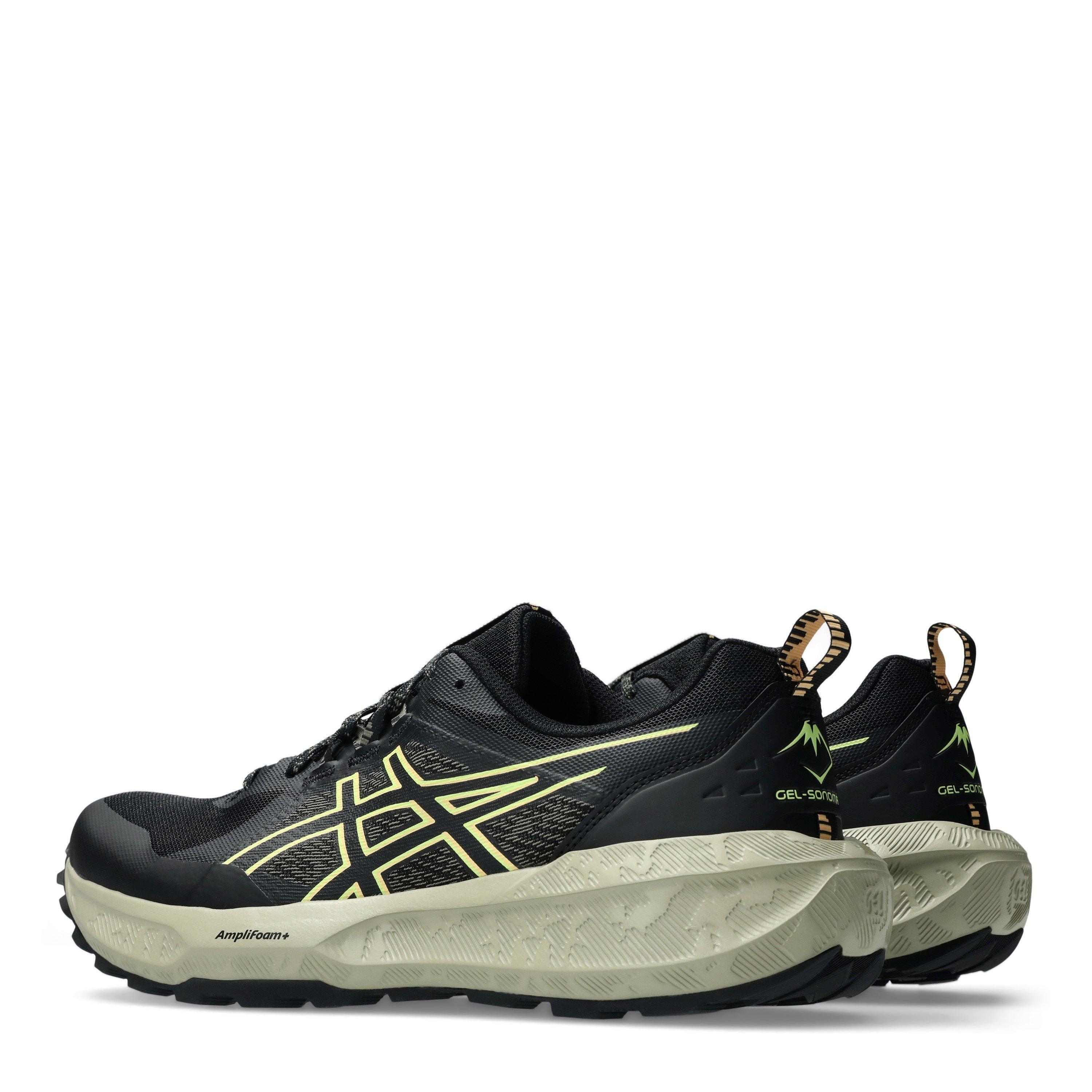 Noir/Lime - Asics - Gel-Sonoma 8 AmpliFoam Off-Road Trail Running Shoes - 5