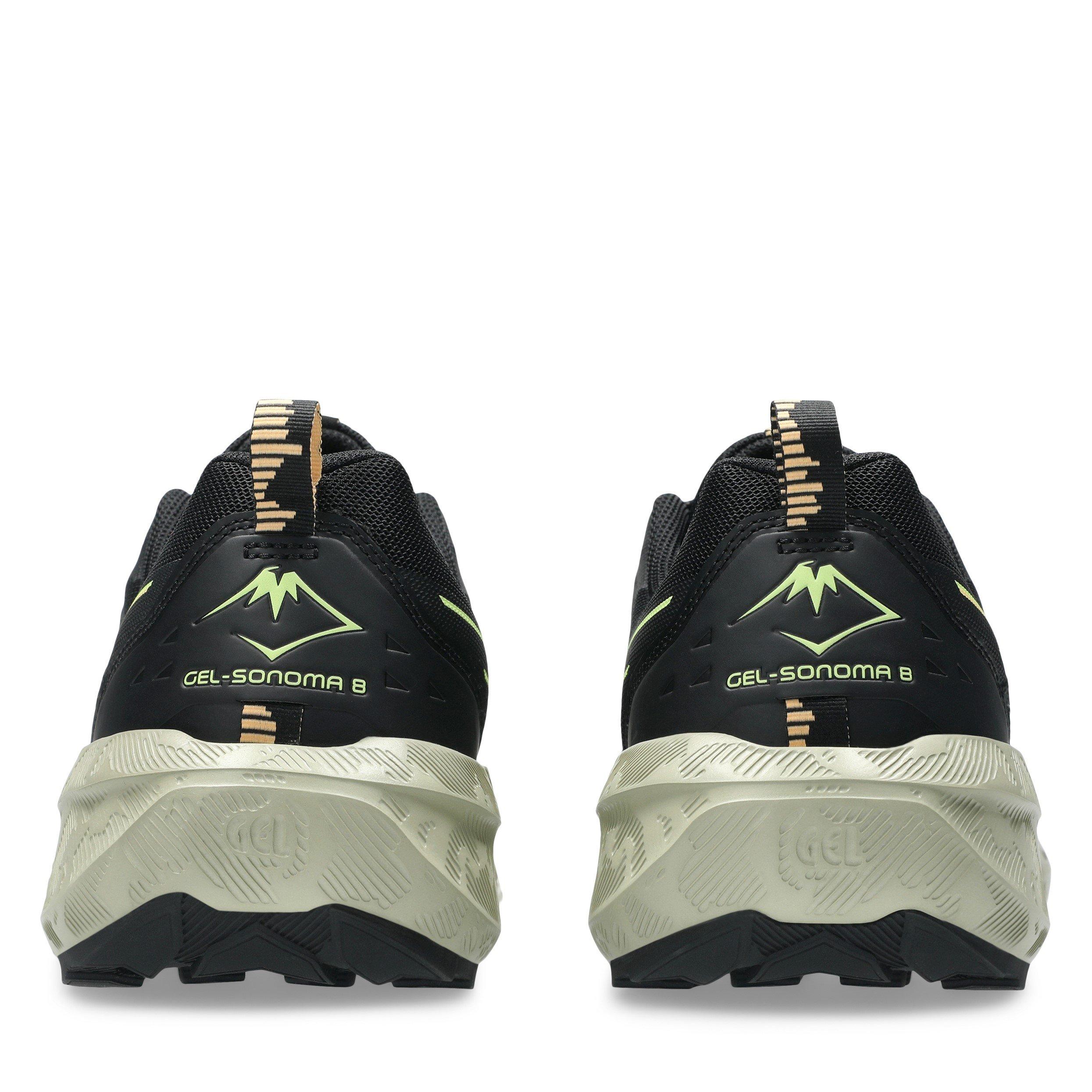 Noir/Lime - Asics - Gel-Sonoma 8 AmpliFoam Off-Road Trail Running Shoes - 7