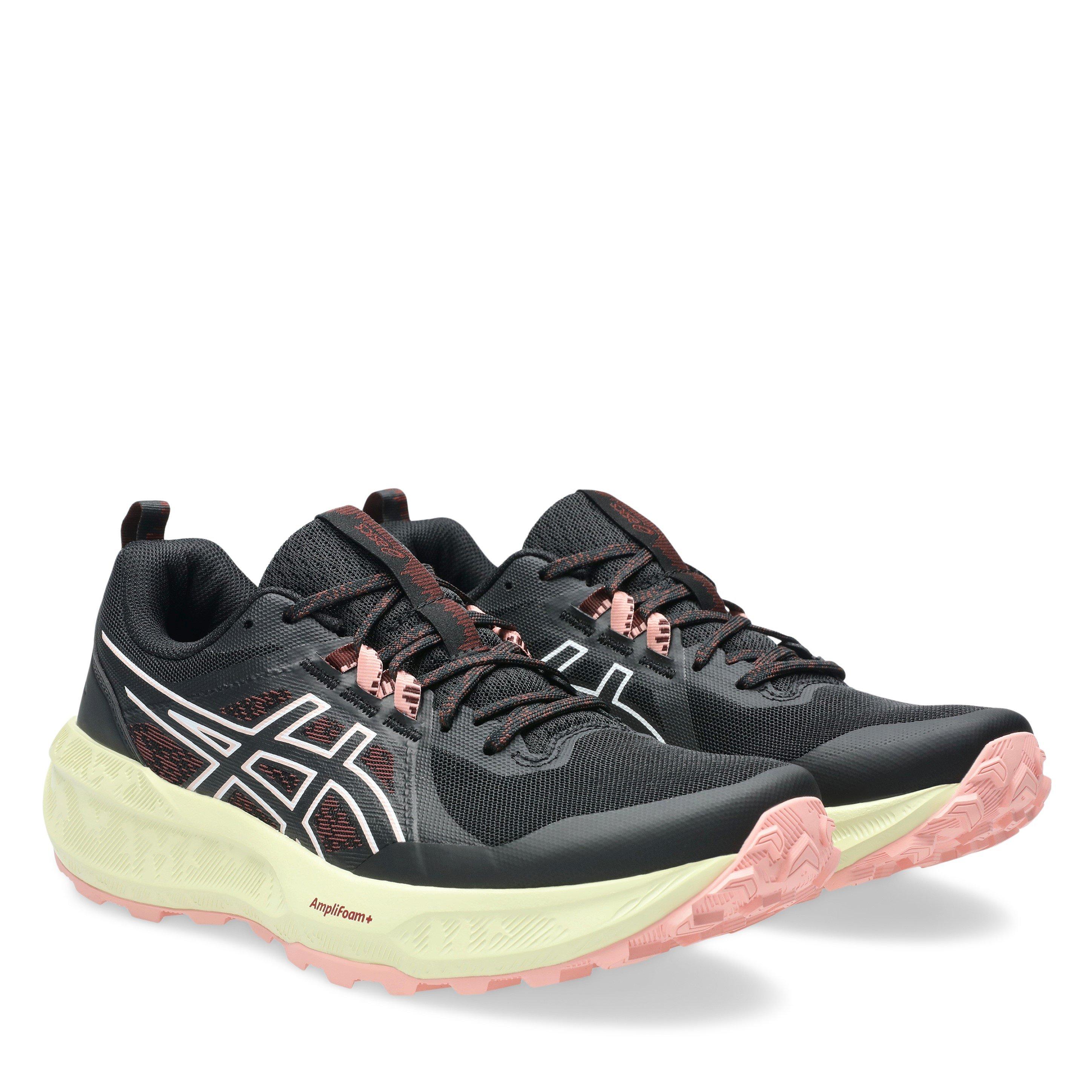 Black/White - Asics - Gel Sonoma 8 AmpliFoam Off-Road Trail Running Shoes - 4