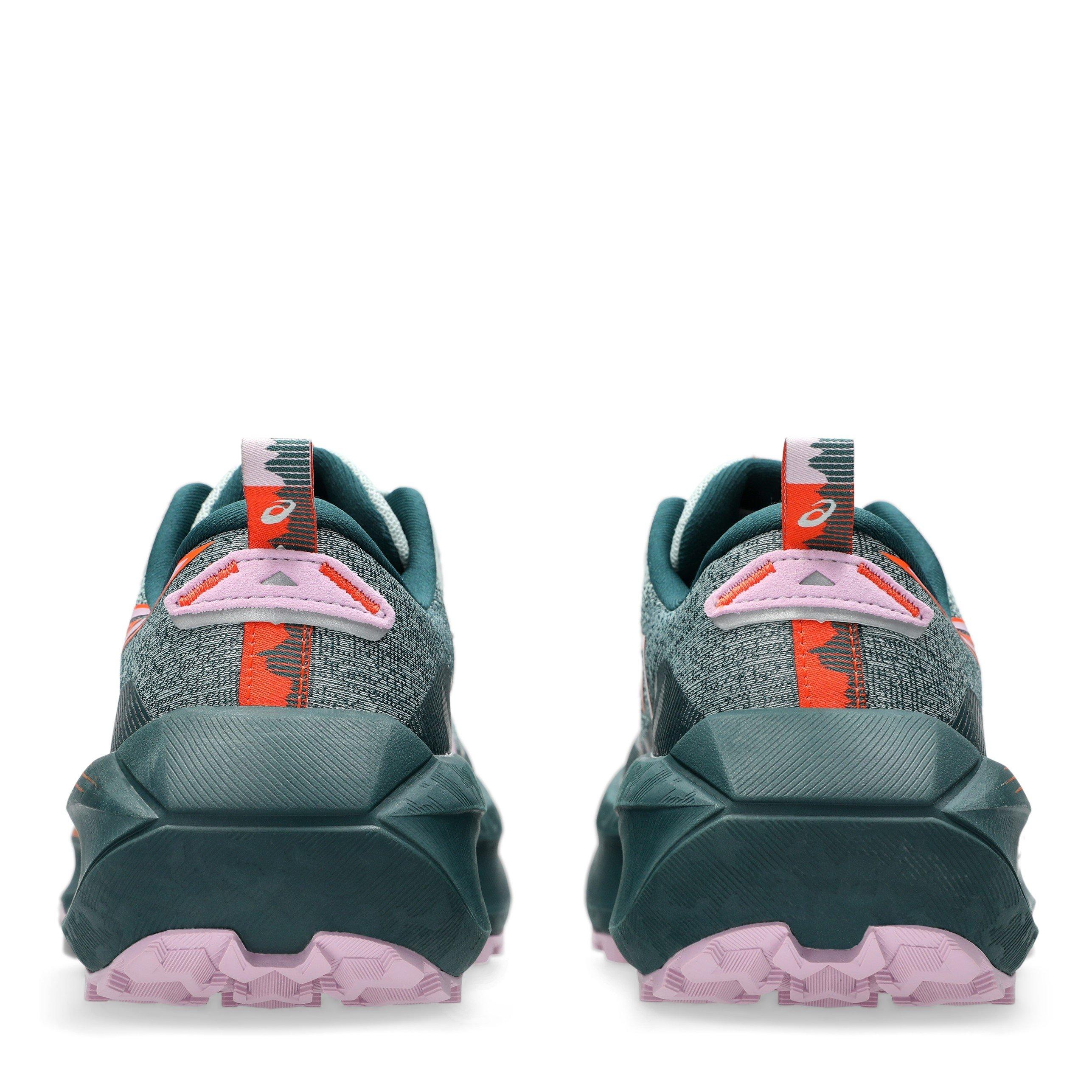 Moss/Orange - Asics - Trabuco Max 4 Trail Running Shoes Womens - 7