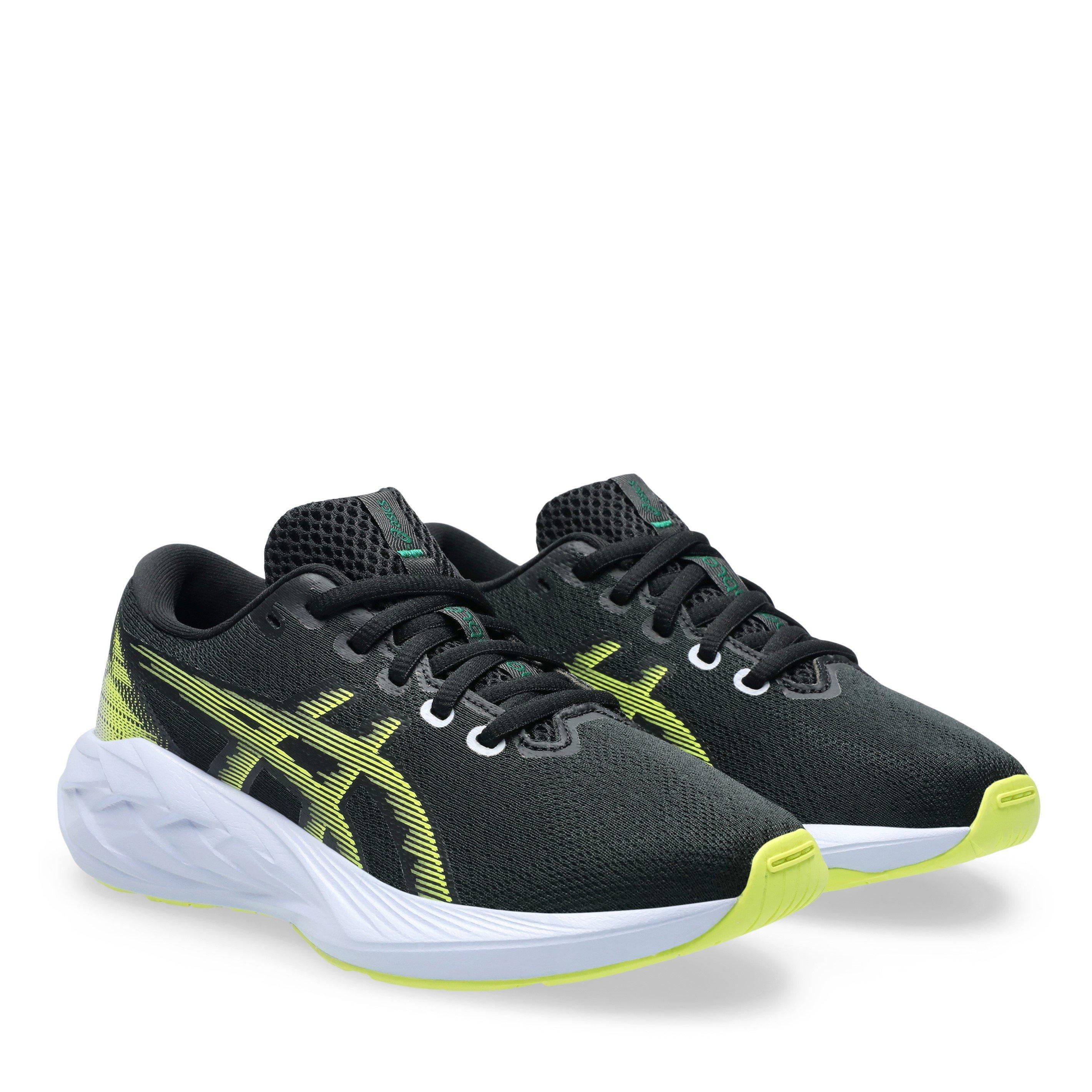 Zwart/Citron - Asics - Novablast 5 Gs Road Running Shoes Unisex Kids - 4