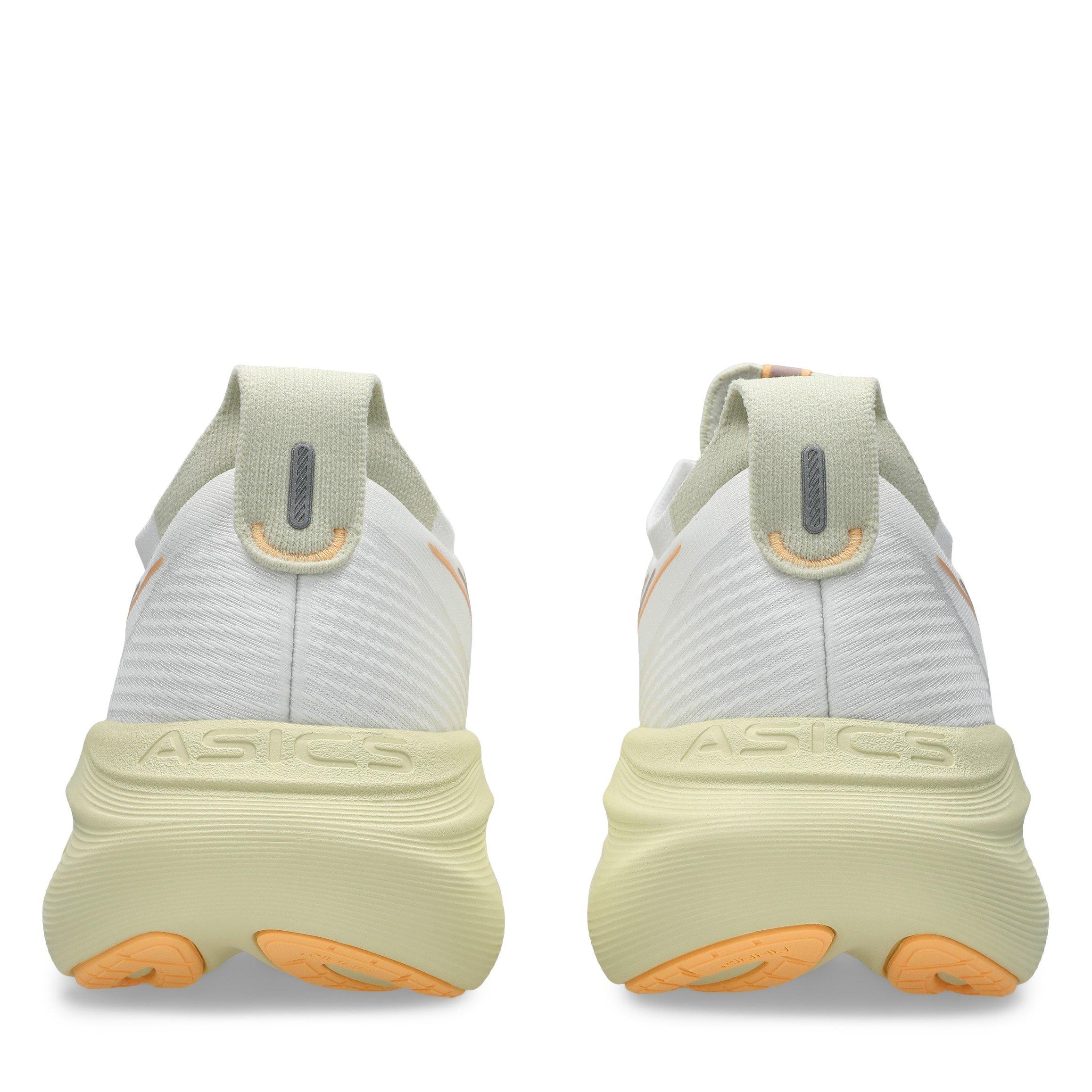 White/Fawn - Asics - Gel-Nimbus 27 Road Running Shoes Mens - 7